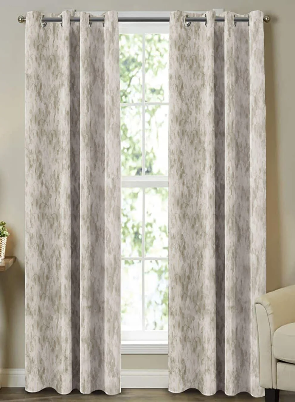 Verified Farella Jacquard Room Darkening Curtains Chrome White Set of 2 Pattern 1 The Guide to Measuring and Choosing Curtains Optimized