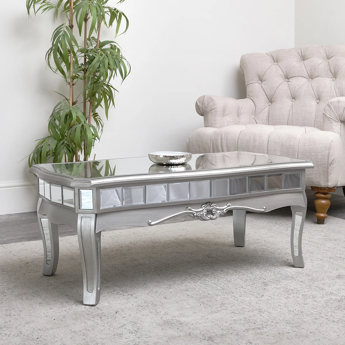 Innovative Mirrored Coffee Table - Tiffany Range Versatile