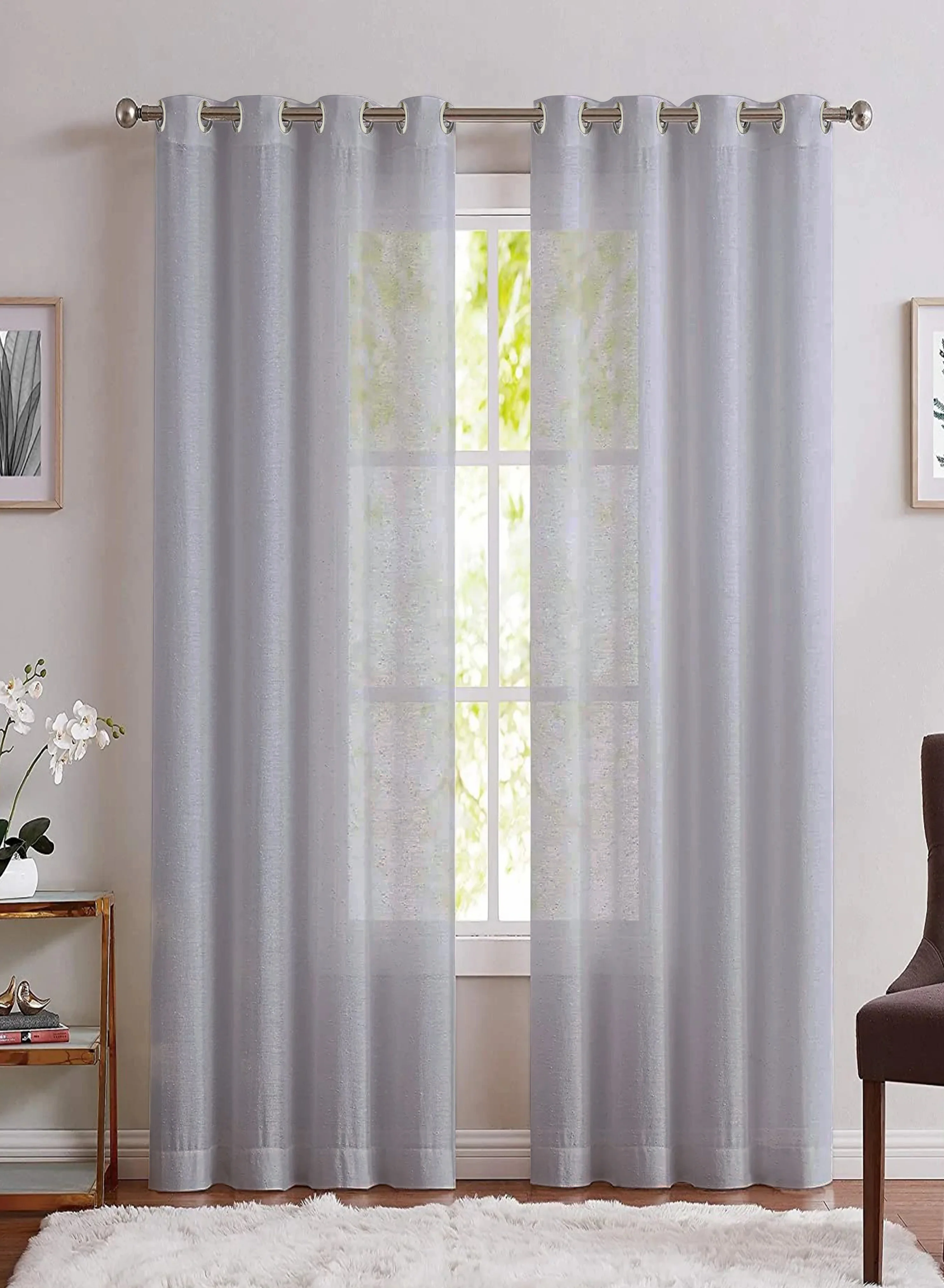 Long-Lasting Casper Plain Sheer Curtains Pearl Set of 2The Guide to Measuring and Choosing Curtains Stylish