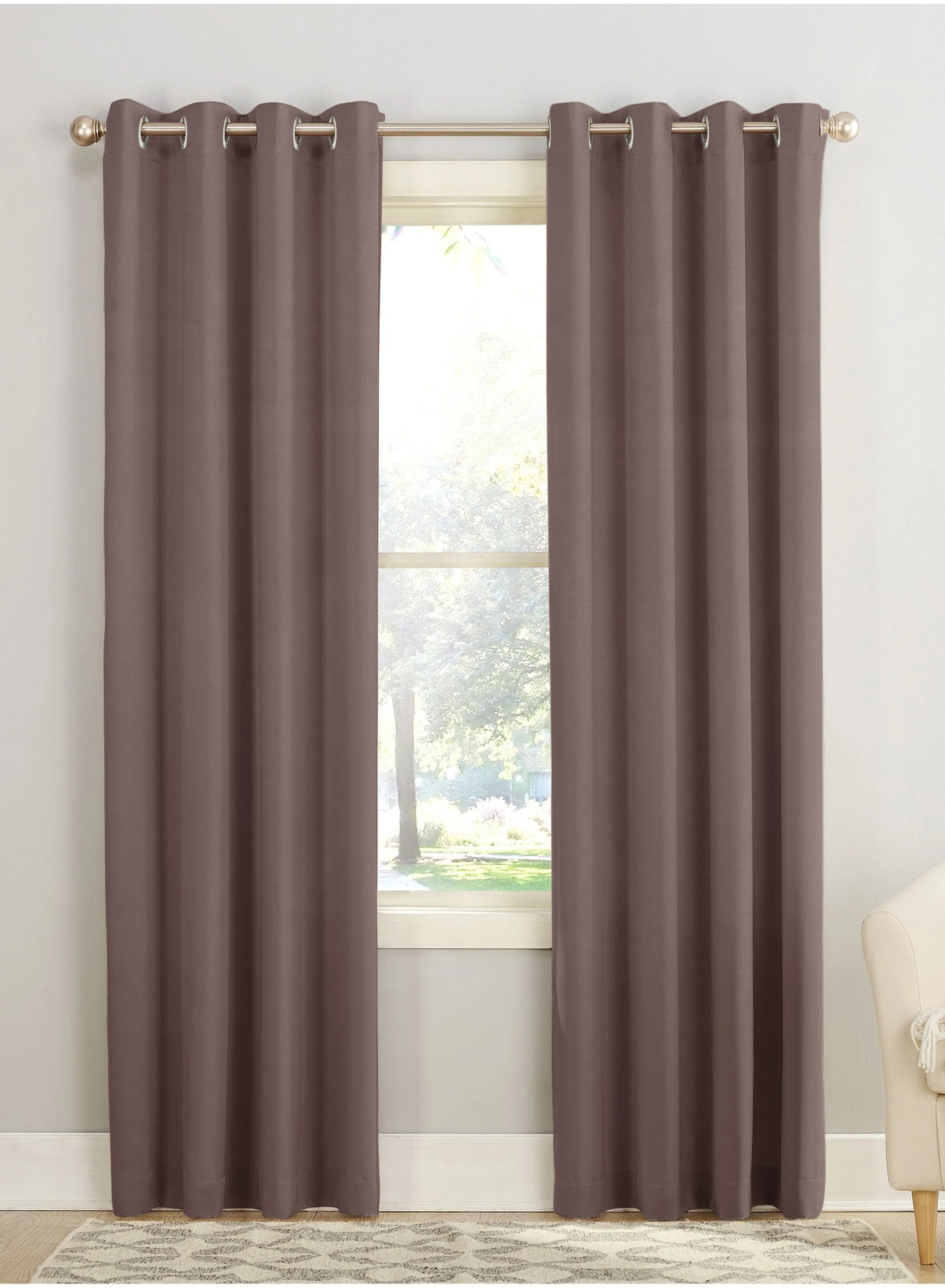 Convenient Casper Plain Room Darkening Curtains Dark Brown Set of 2The Guide to Measuring and Choosing Curtains Exclusive