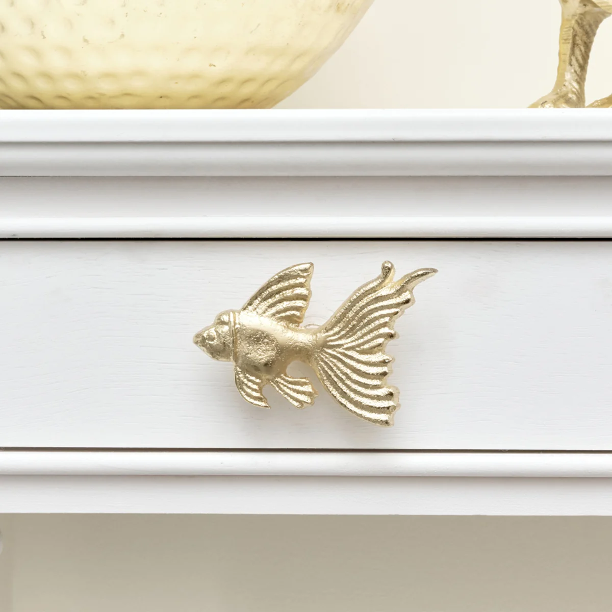 Authentic Gold Fish Drawer Knob Eco-Friendly