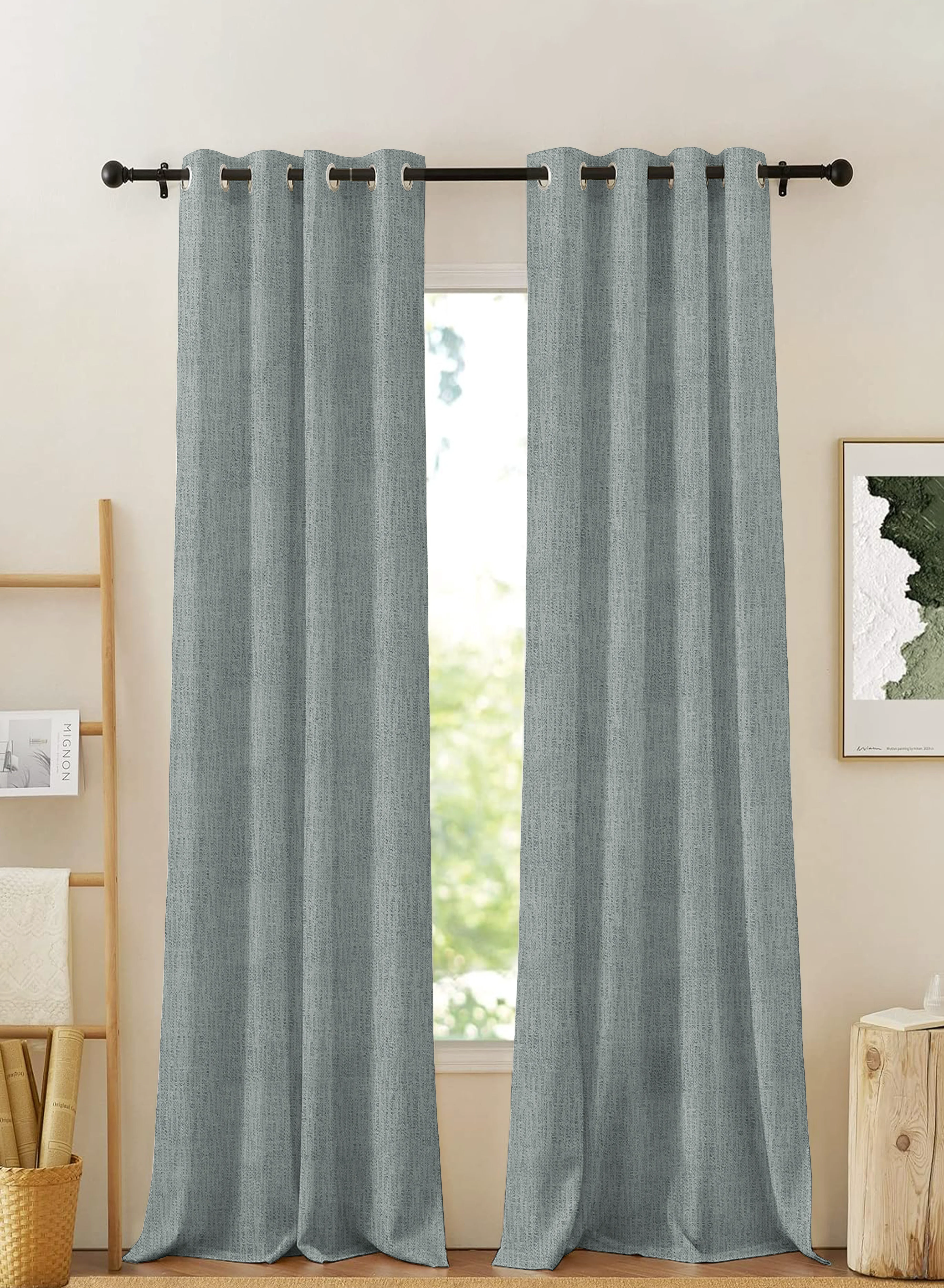 Optimized Elora Textured Blackout Curtains Minimal Design Total Light Block Sea Green Set of 2 Fully CustomizableThe Guide to Measuring and Choosing Curtains Fast