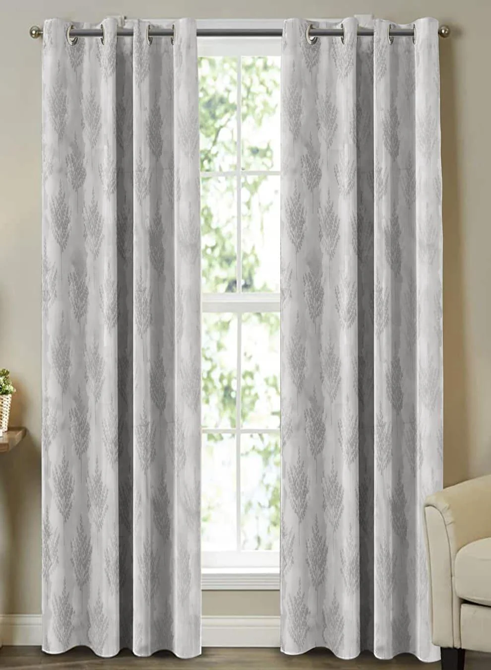 Flexible Farella Jacquard Room Darkening Curtains Gray Set of 2 Pattern 4 The Guide to Measuring and Choosing Curtains Original