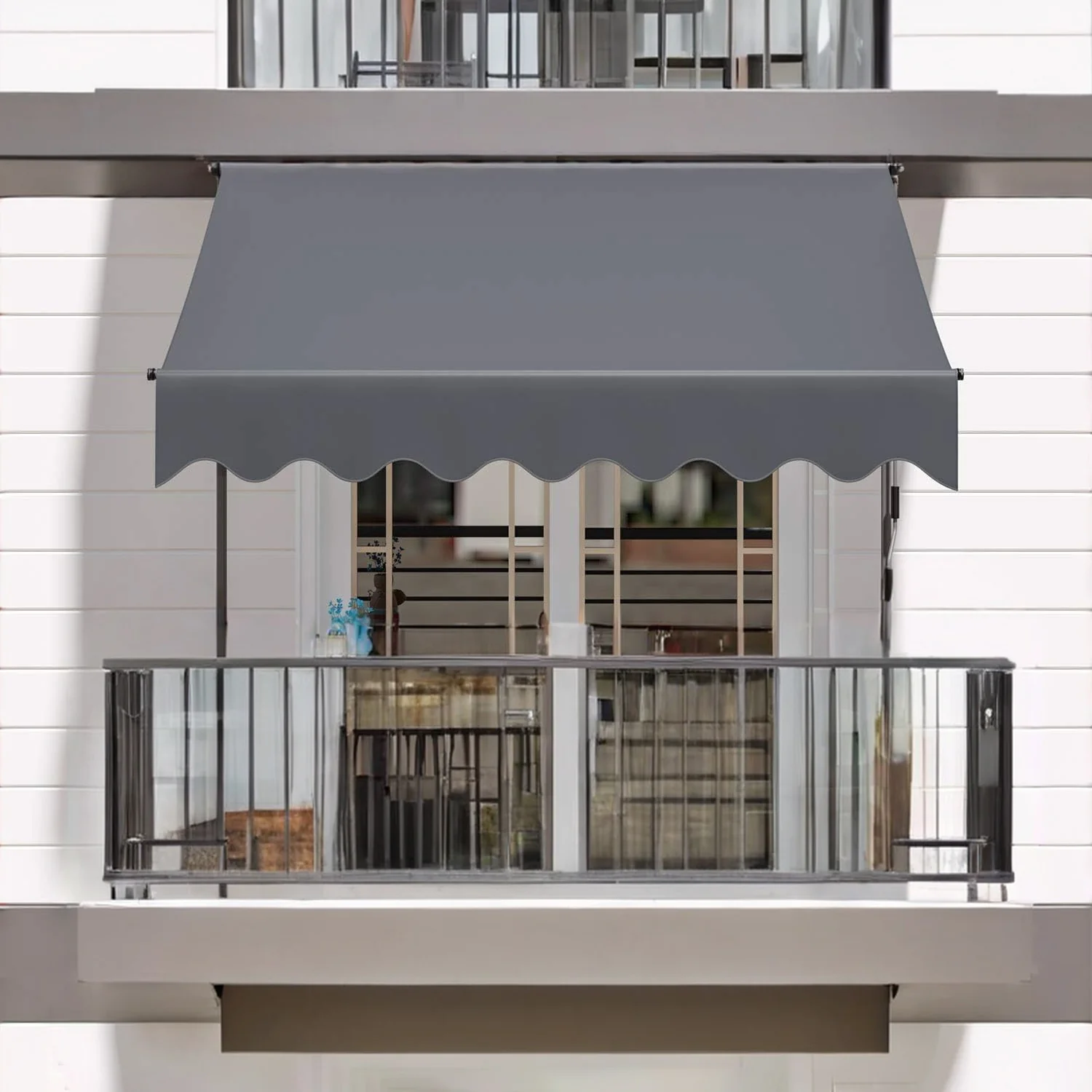 Refined Outdoor Retractable Patio Awning with Adjustable Design and UV Protection for Apartment Terraces Balconies and GardensOutdoor Retractable Patio Awning with Adjustable Design and UV Protection for Apartment Terraces Balconies and Gardens Long-Lasting