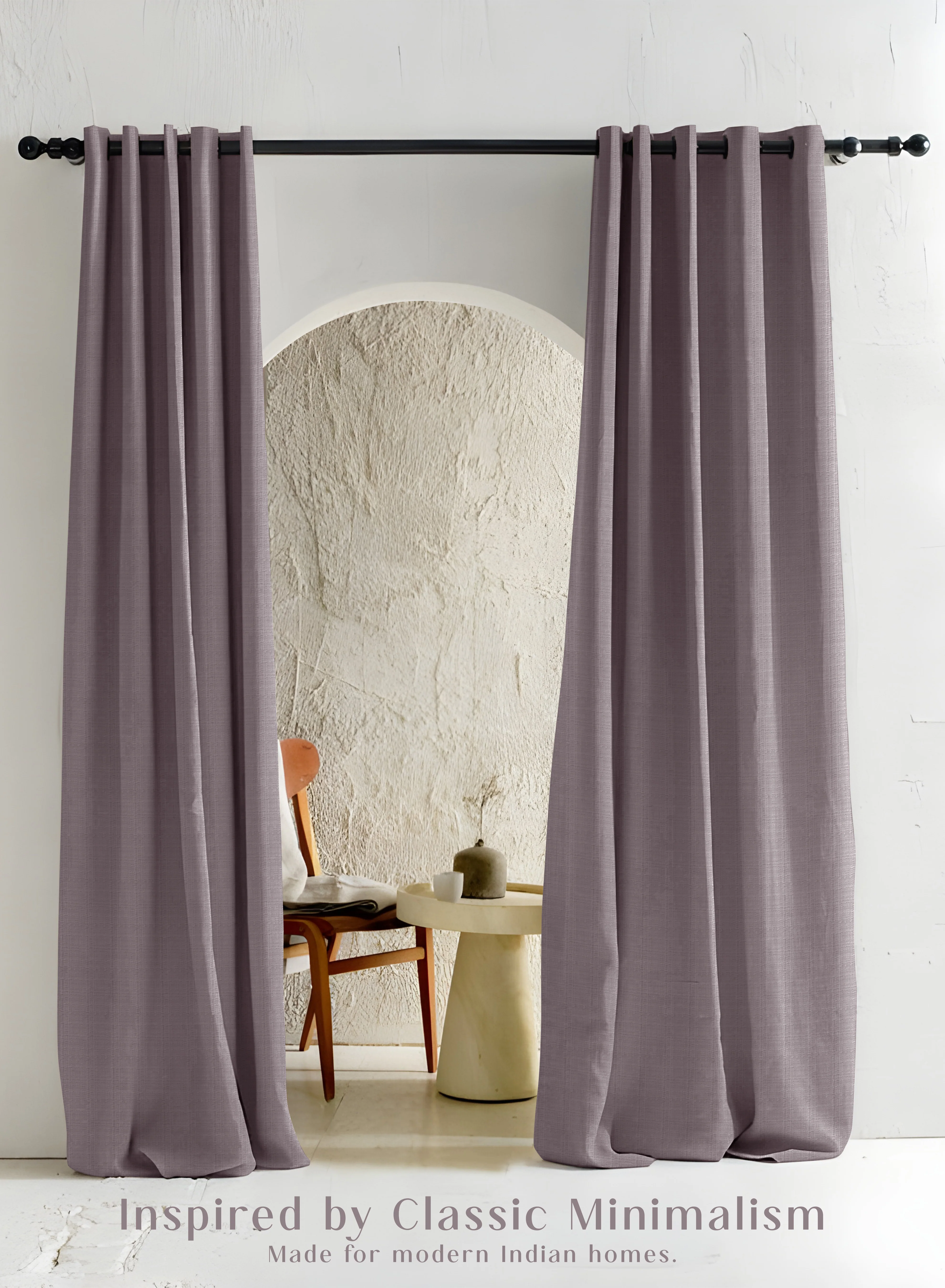 Enhanced Cocoon Minimal Texture Room Darkening Curtains Modern Aesthetic Warm Gray Set of 2 Fully CustomizableThe Guide to Measuring and Choosing Curtains Pure