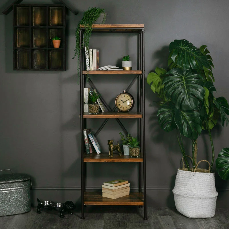 Secure Tall Slim Industrial Shelving Unit Convenient