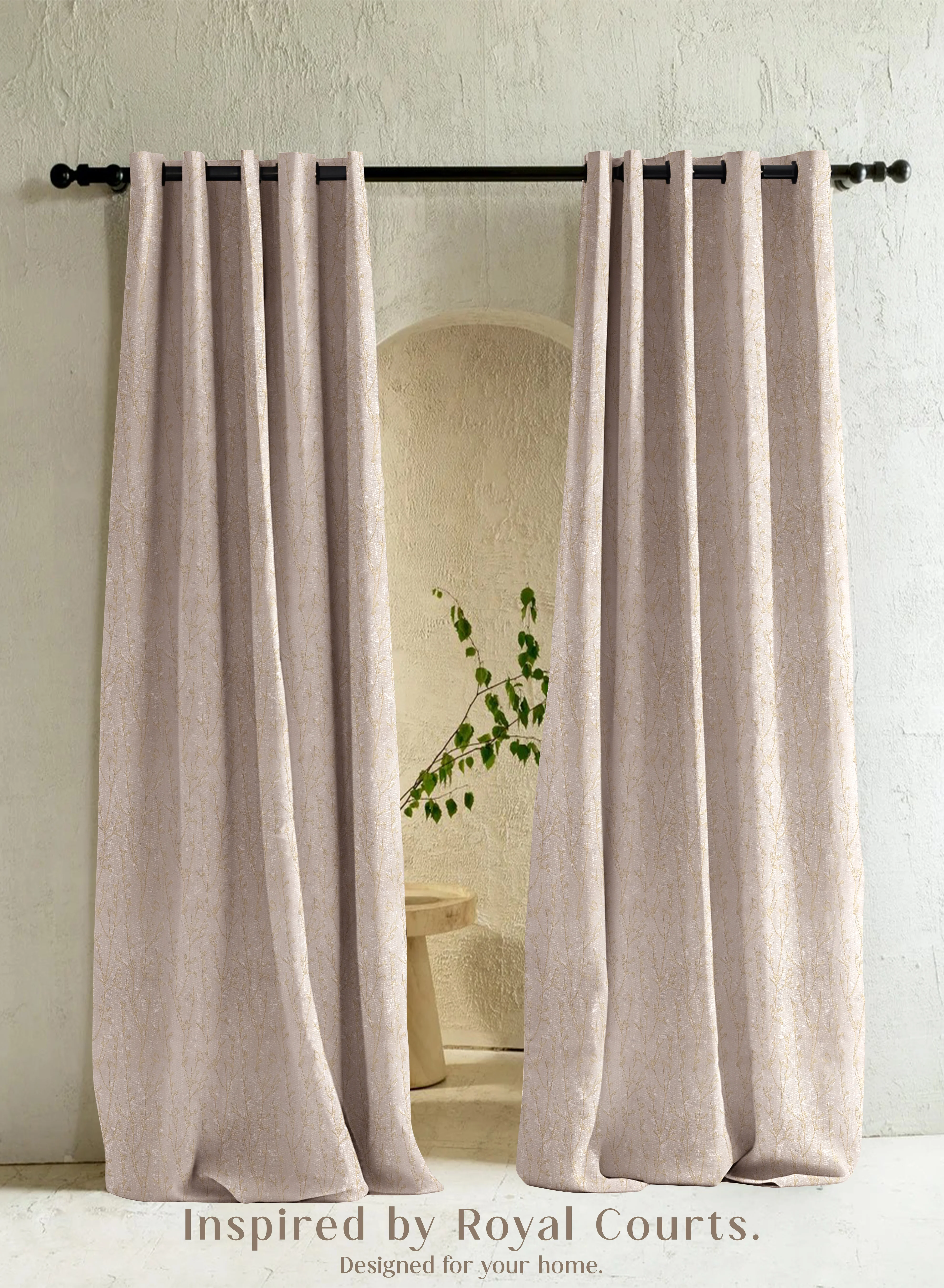 Selected Bern Jacquard Room Darkening Curtains Delicate Branch Embroidery Pastel Yellow Set of 2 Fully CustomizableThe Guide to Measuring and Choosing Curtains Fine Crafted