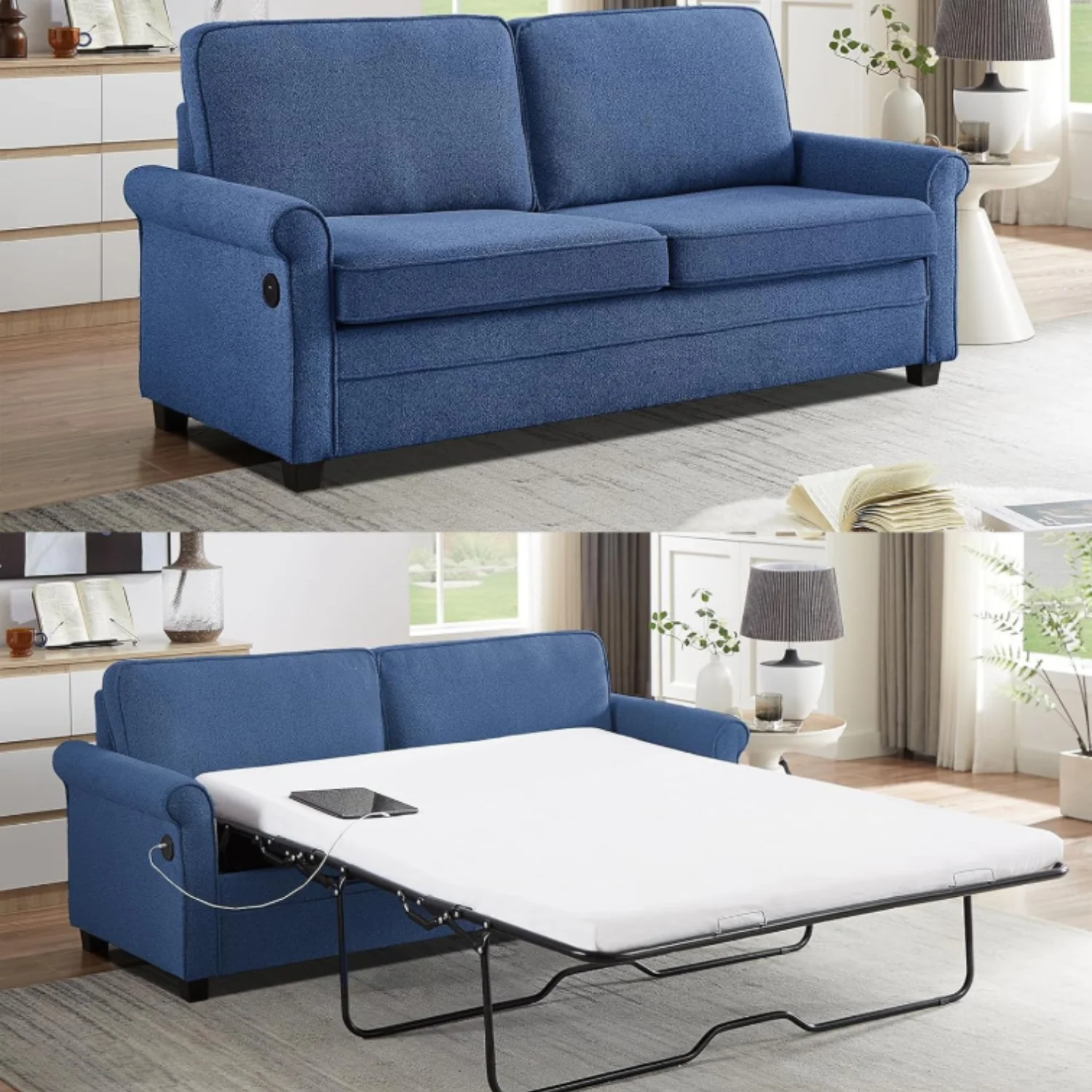 Casual Sofa Bed Pull Out Couch Sleeper Sofa Bed Full Size Loveseat Sofa with Memory Foam MattressSofa Bed Pull Out Couch Sleeper Sofa Bed Full Size Loveseat Sofa with Memory Foam Mattress Environmentally Friendly