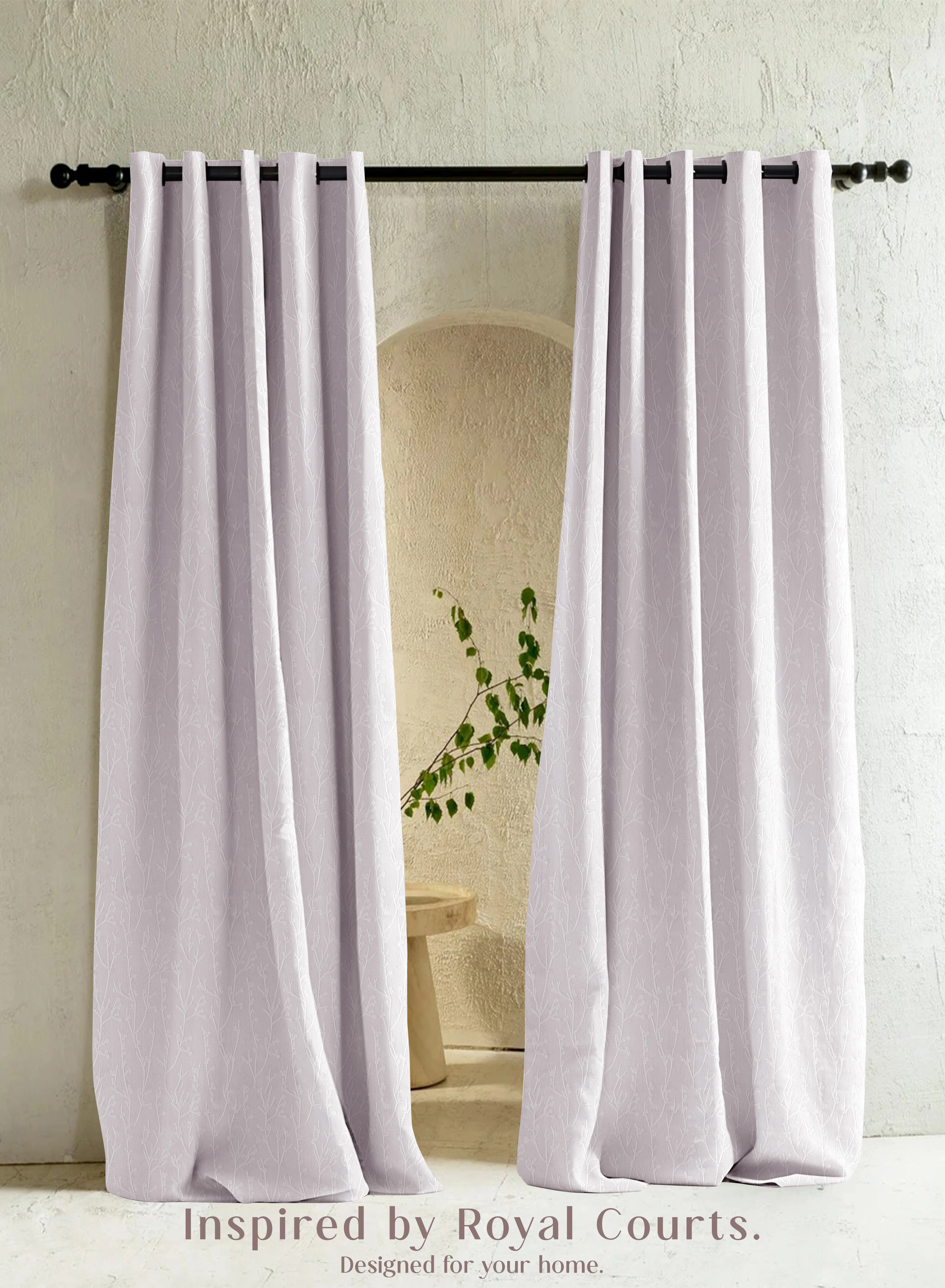 Solid Bern Jacquard Blackout Curtains Delicate Branch Embroidery Total Light Block Snow White Set of 2 Fully CustomizableThe Guide to Measuring and Choosing Curtains Reliable