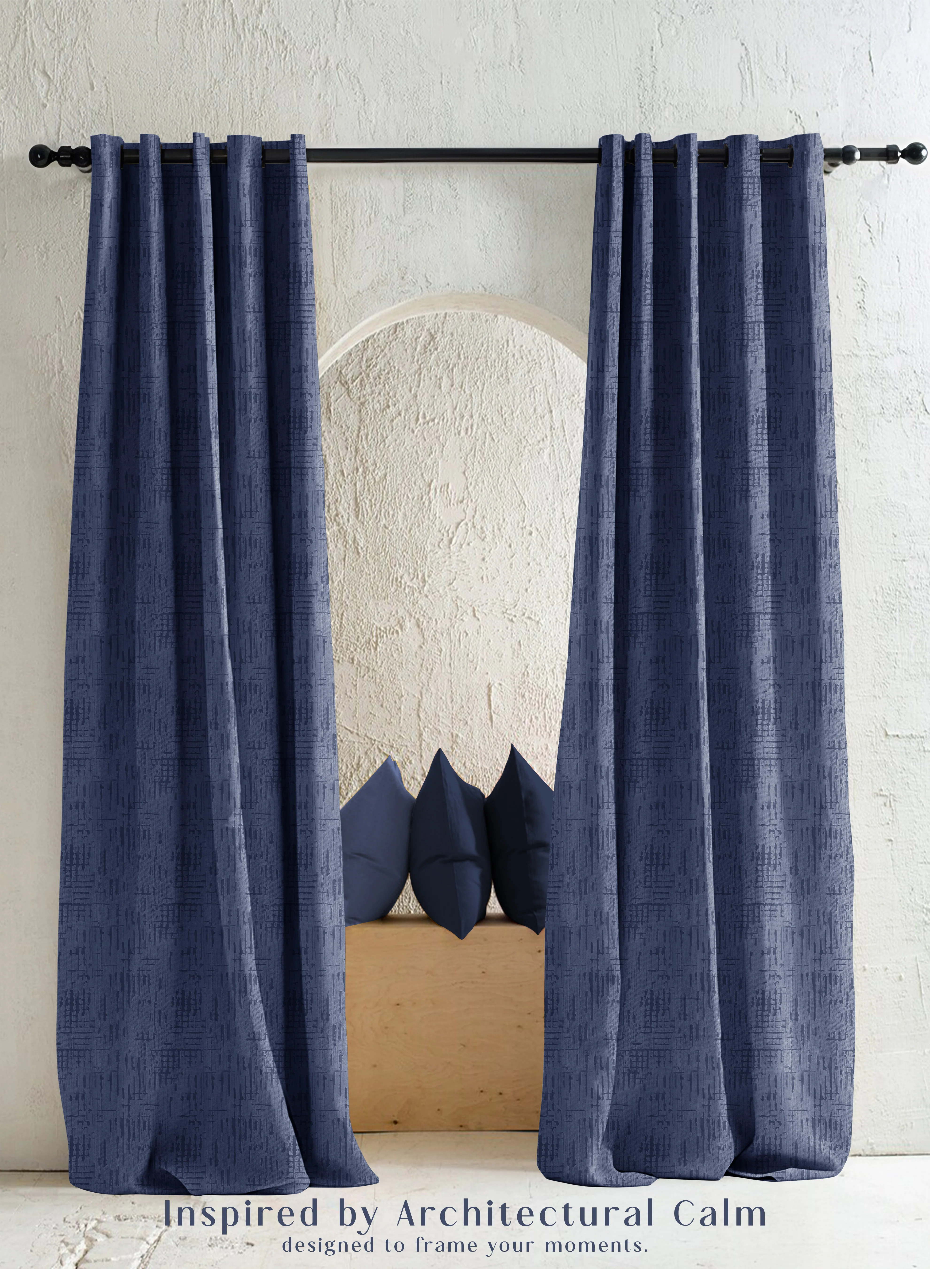 Functional Elsa Textured Blackout Curtains Modern Aesthetic Total Light Block Royal Blue Set of 2 Fully CustomizableThe Guide to Measuring and Choosing Curtains High-Quality