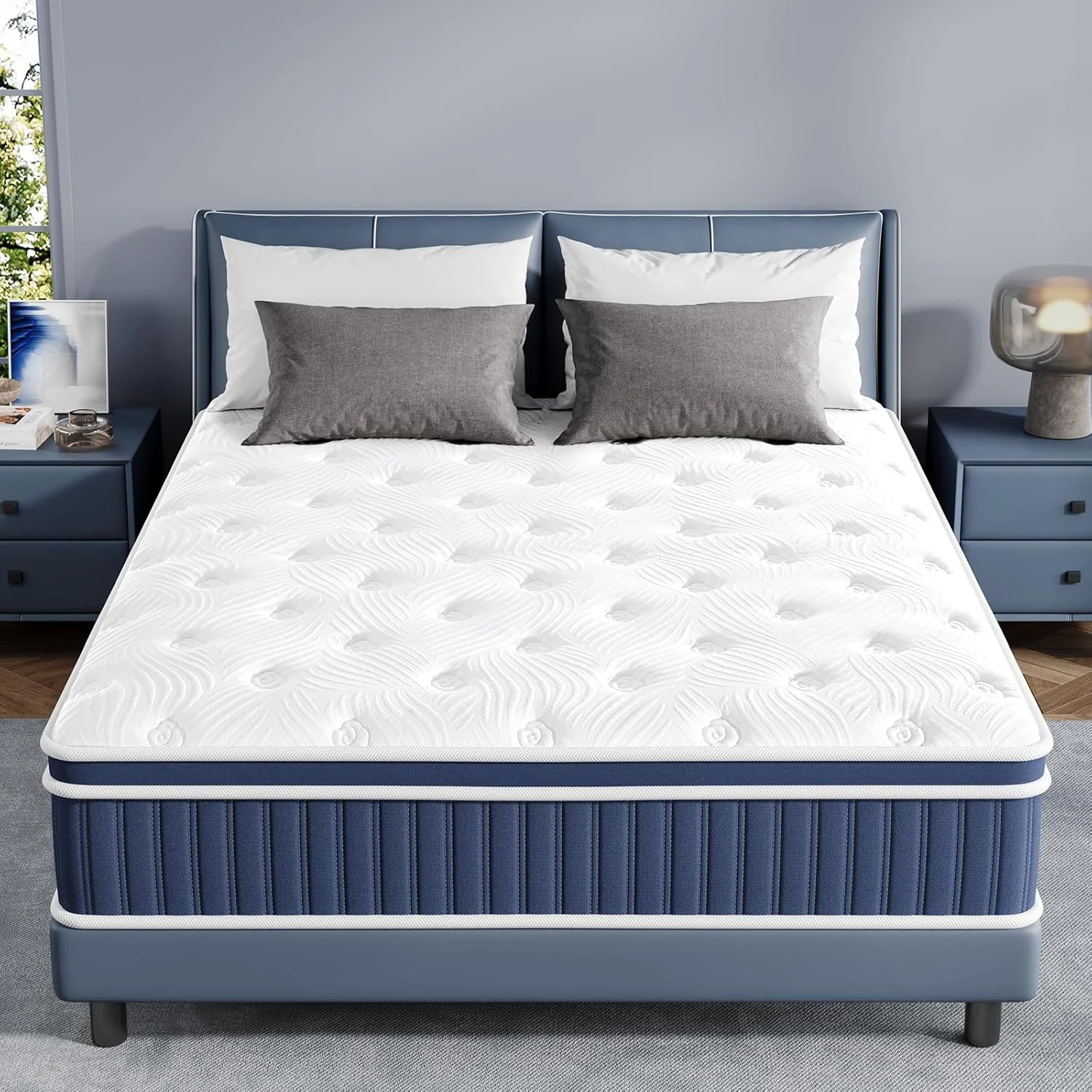 Fast 10 inches Mattress Hybrid Mattress Cooling Gel Memory Foam Pocket Spring for Motion Isolation and Edge Support Fiberglass- Medium Firm CertiPUR-US 10 inches Mattress Hybrid Mattress Cooling Gel Memory Foam Pocket Spring for Motion Isolation and Edge Support Fiberglass- Medium Firm CertiPUR-US Original
