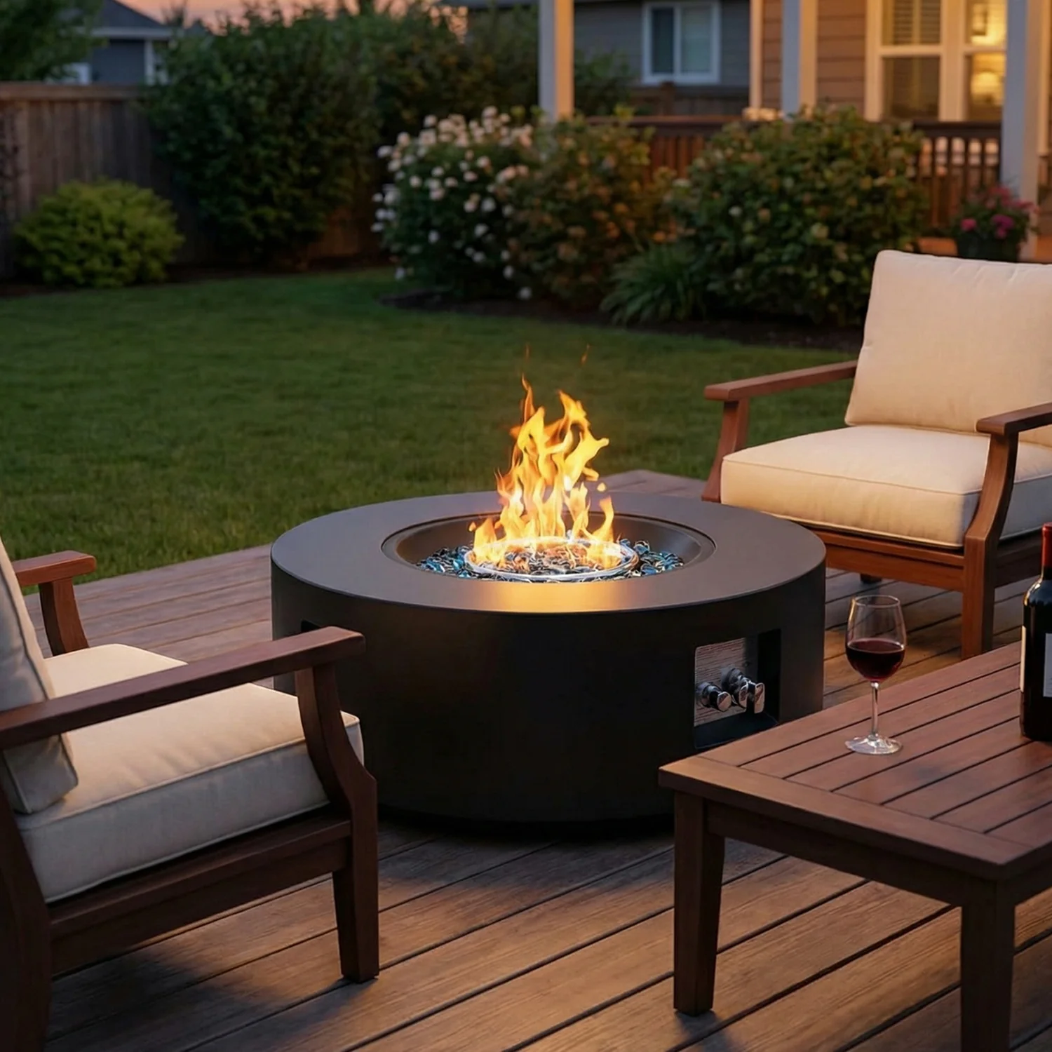 Clean 30 Propane Fire Pit Table with Tank Table 50 000 BTU Gas Firepit Table with Lid Blue Glass Rock Rain Cover Outdoor Fire Pit for Patio Garden Yard30 Propane Fire Pit Table with Tank Table 50 000 BTU Gas Firepit Table with Lid Blue Glass Rock Rain Cover Outdoor Fire Pit for Patio Garden Yard Selected