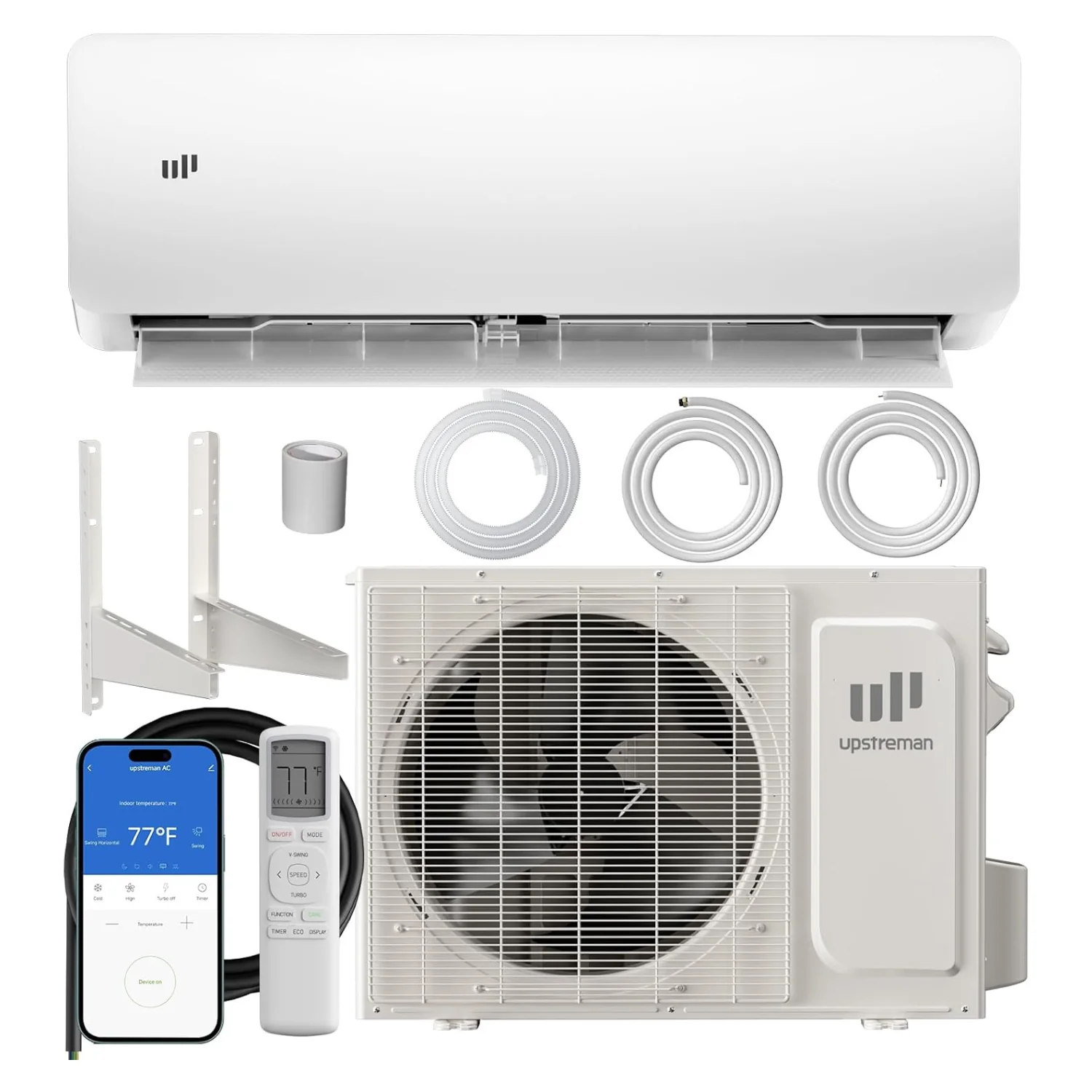 Innovative Mini Split AC 12000 BTU with Heat Pump 20 SEER2 Ductless Inverter Air Conditioner App Control Covers Up to 750 Sq.Ft 115V Mini Split AC 12000 BTU with Heat Pump 20 SEER2 Ductless Inverter Air Conditioner App Control Covers Up to 750 Sq.Ft 115V Proven