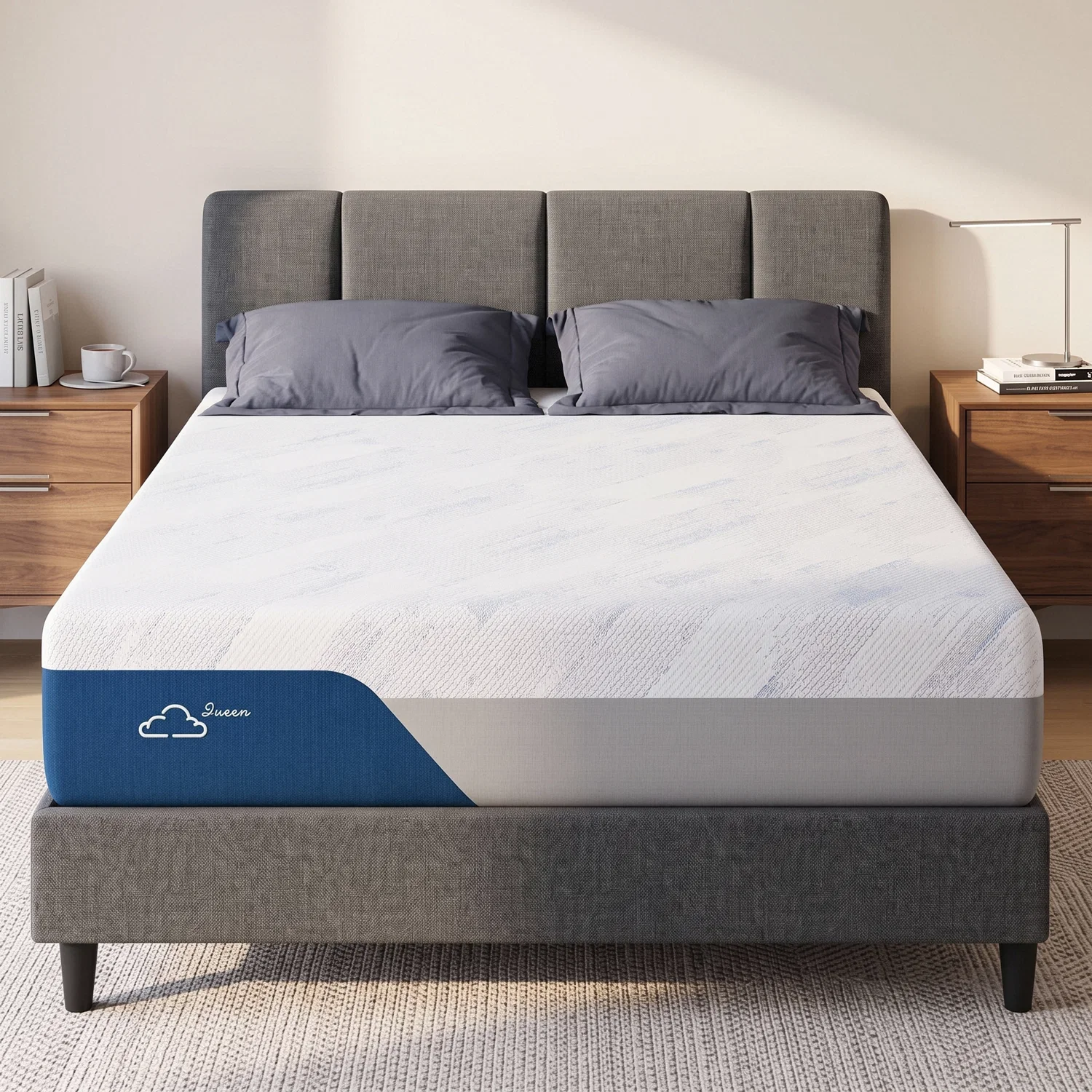 Consistent 10 Inch Memory Foam Mattress with Cooling Ice Silk Cover Copper-Infused Foam Medium Firm Comfort10 Inch Memory Foam Mattress with Cooling Ice Silk Cover Copper-Infused Foam Medium Firm Comfort Convenient