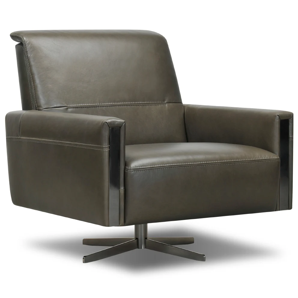 Solid Spencer Swivel Chair - Umber Traditional