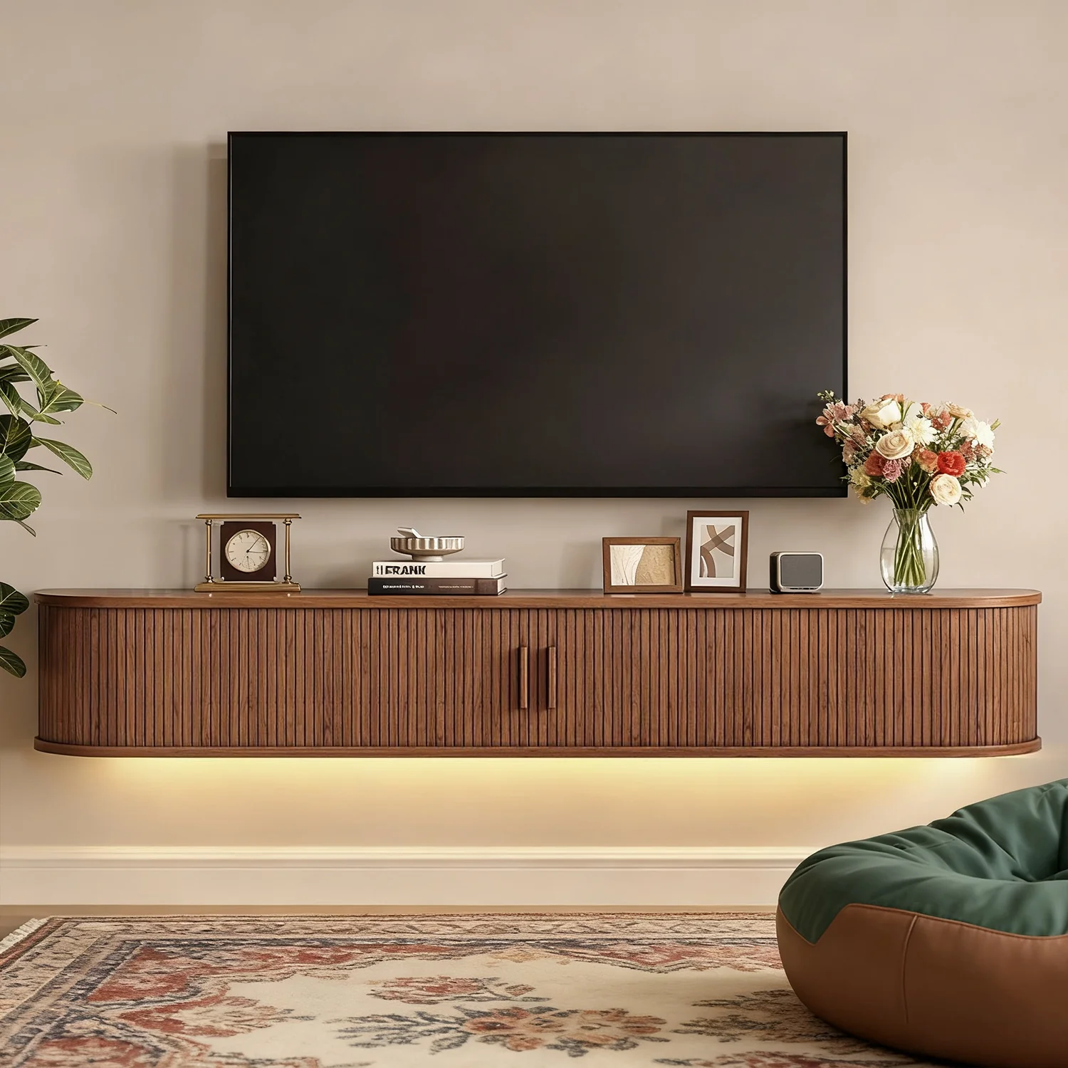 Exclusive Floating TV Stand with Storage 71 Wall Mounted Entertainment Center with LED Lights and Power Outlet for Living RoomFloating TV Stand with Storage 71 Wall Mounted Entertainment Center with LED Lights and Power Outlet for Living Room Professional