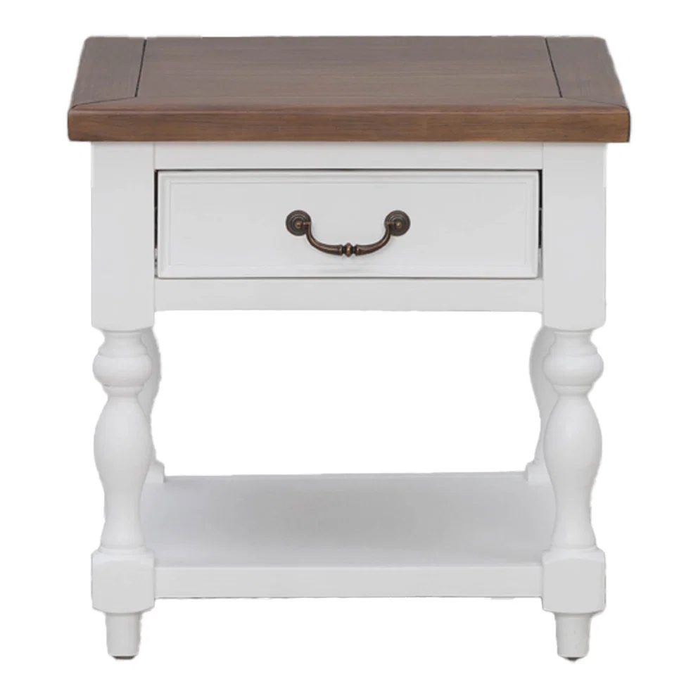 Luxury Oregon 1 Drawer Bedside Table Smooth