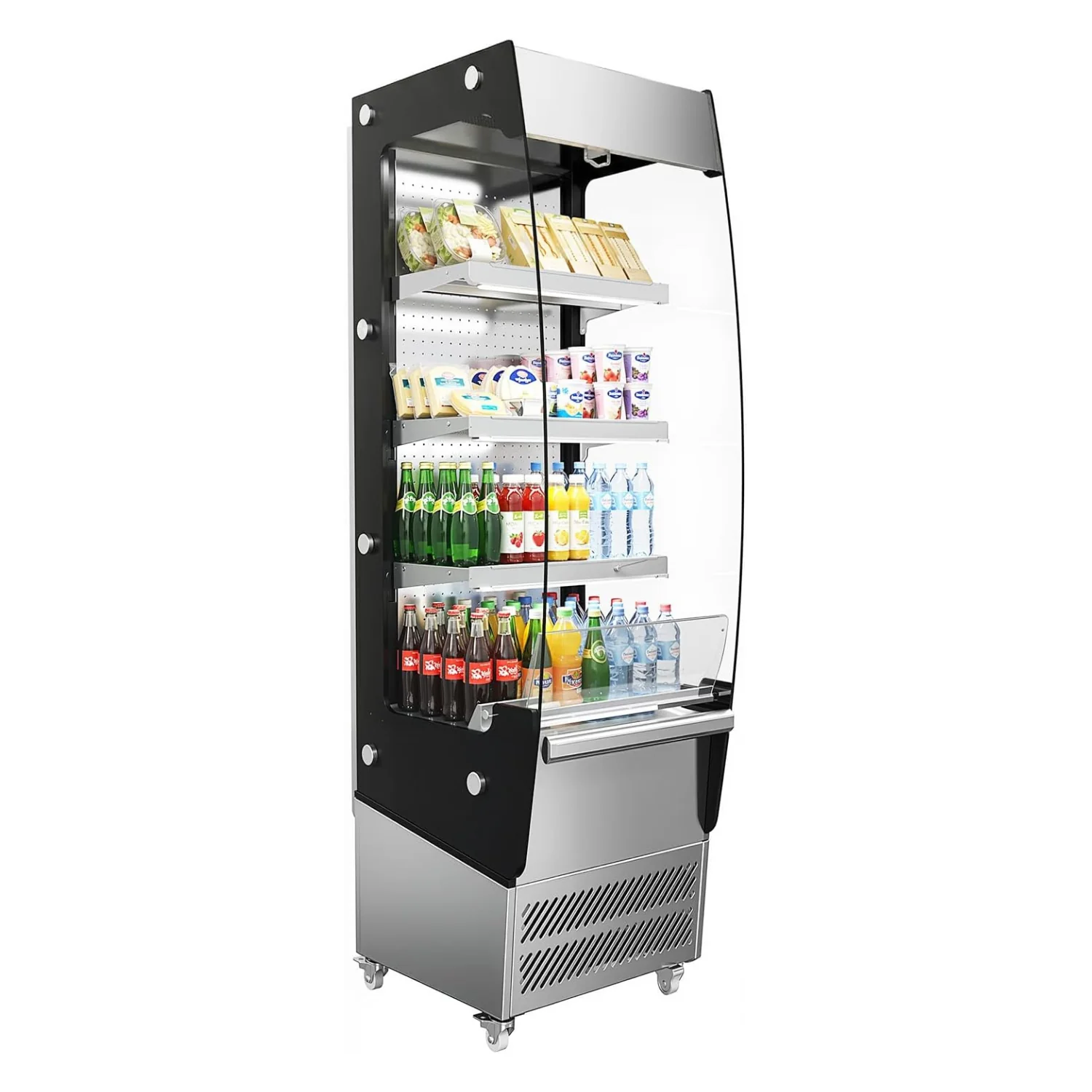 Innovative Commercial Display Refrigerator 7.8 Cu. Ft LED Glass Door Merchandiser Cooler for Store Restaurant SupermarketCommercial Display Refrigerator 7.8 Cu. Ft LED Glass Door Merchandiser Cooler for Store Restaurant Supermarket Sophisticated