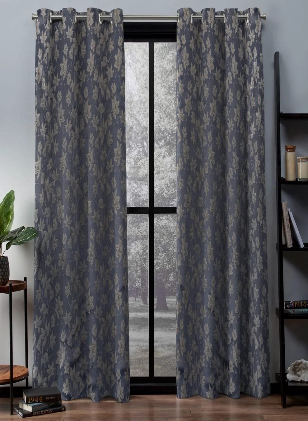 Easy-to-Use Flavia Jacquard Room Darkening Curtains Luxe Botanical Weave Comet Blue Set of 2 Fully CustomizableThe Guide to Measuring and Choosing Curtains High-Grade