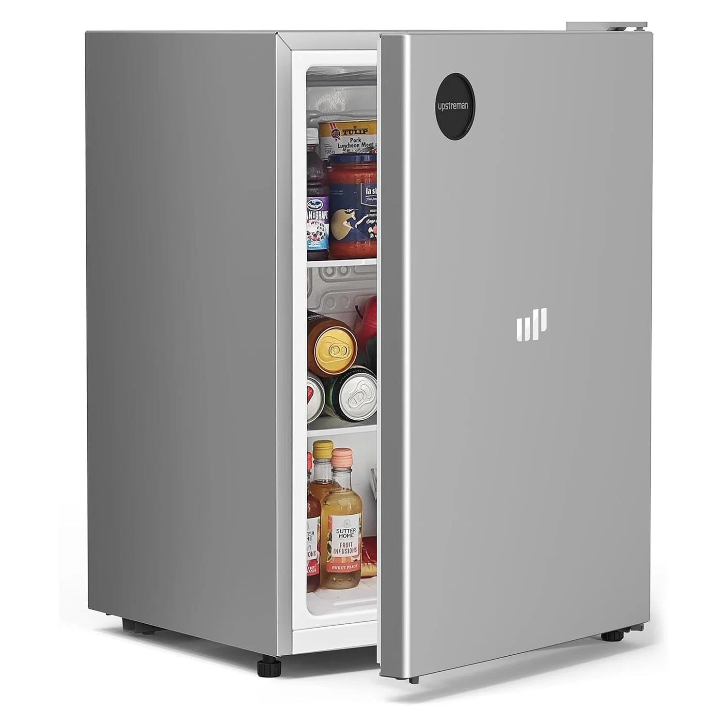 Contemporary All-Refrigerator Mini Fridge 2.5 Cu.Ft Compact Small Refrigerator with Adjustable Thermostat for Dorm Bedroom OfficeAll-Refrigerator Mini Fridge 2.5 Cu.Ft Compact Small Refrigerator with Adjustable Thermostat for Dorm Bedroom Office Modern