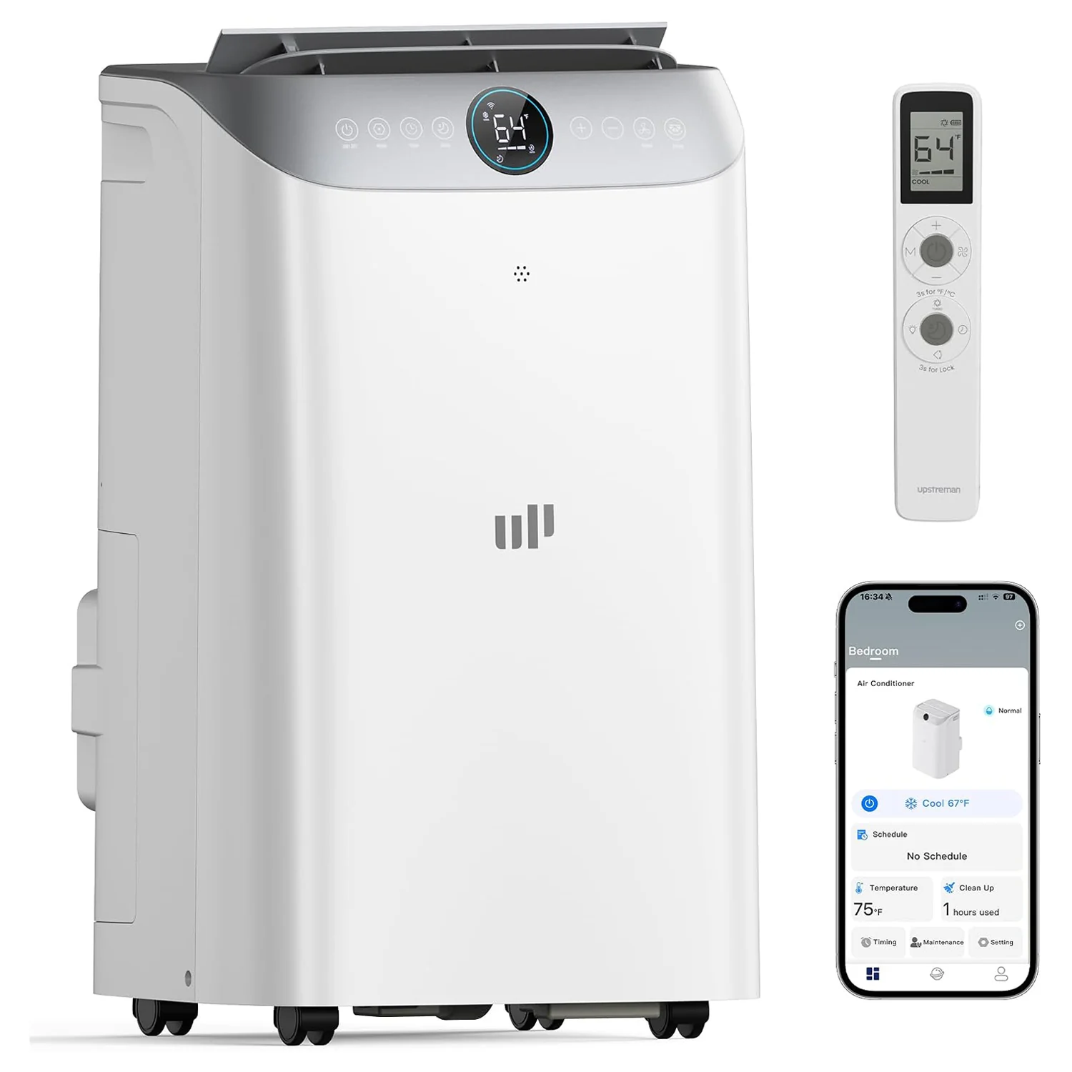 Exclusive Portable Air Conditioner 16000 BTU 12000 BTU SACC Dual Hose Smart Inverter AC with WiFi Control Quiet Operation PI16Portable Air Conditioner 16000 BTU 12000 BTU SACC Dual Hose Smart Inverter AC with WiFi Control Quiet Operation PI16 Verified