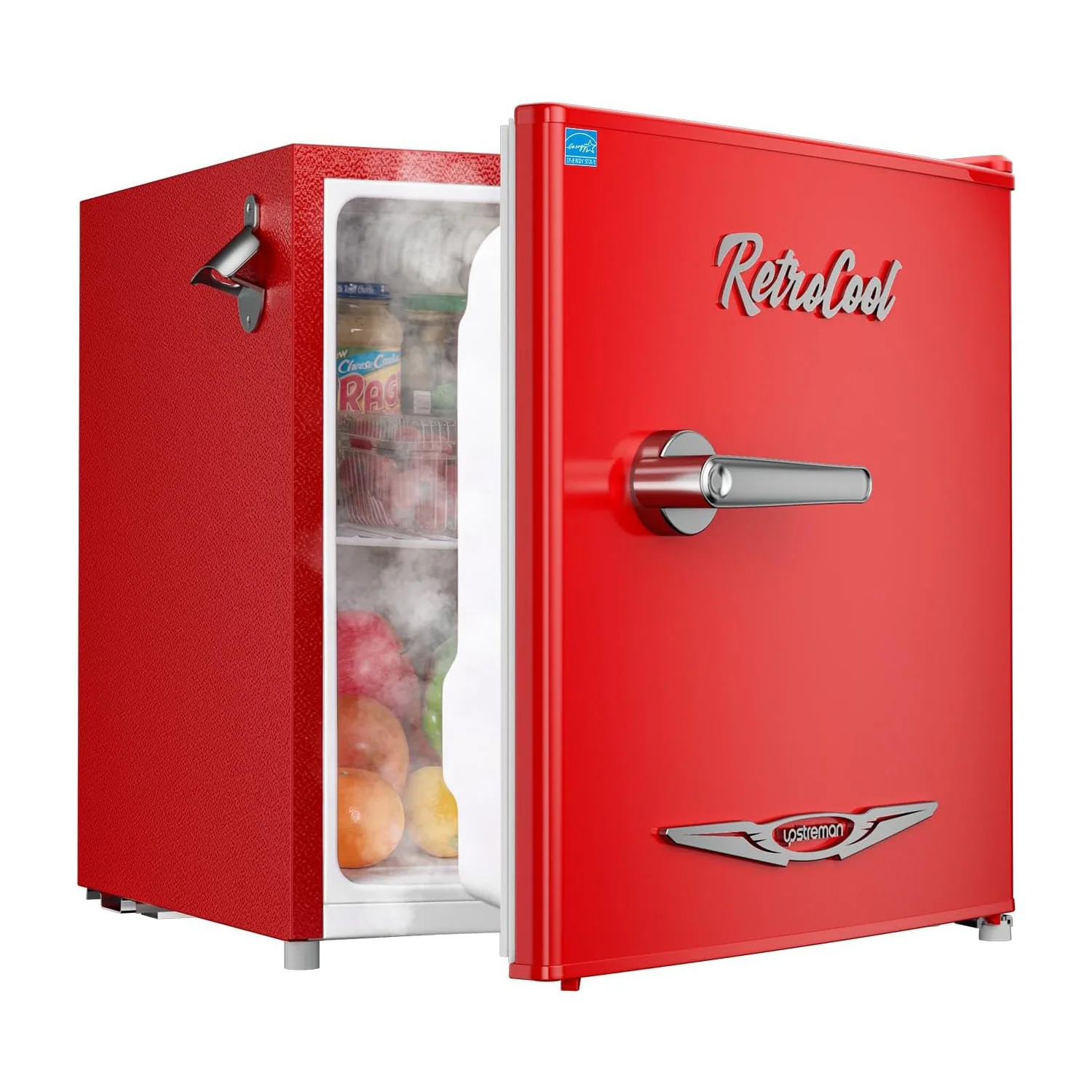 Fast Retro Mini Fridge 1.7 Cu.Ft Compact Refrigerator with Adjustable Thermostat Bottle Opener for Dorm Bedroom OfficeRetro Mini Fridge 1.7 Cu.Ft Compact Refrigerator with Adjustable Thermostat Bottle Opener for Dorm Bedroom Office Artisan