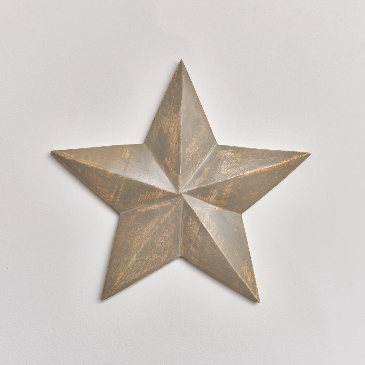 Environmentally Friendly Large Wooden Taupe Wall Star Decoration User-Friendly