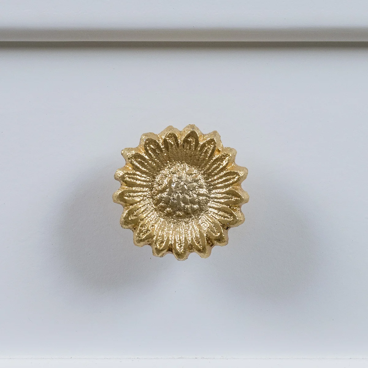 Artisan Gold Sunflower Drawer Knob Responsible
