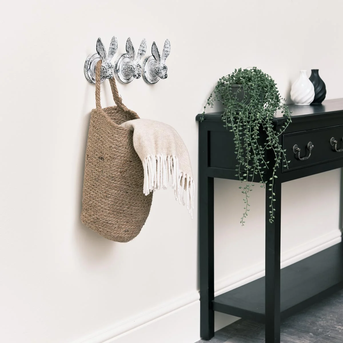 Reusable Jute Hanging Basket - 36cm x 28cm Verified