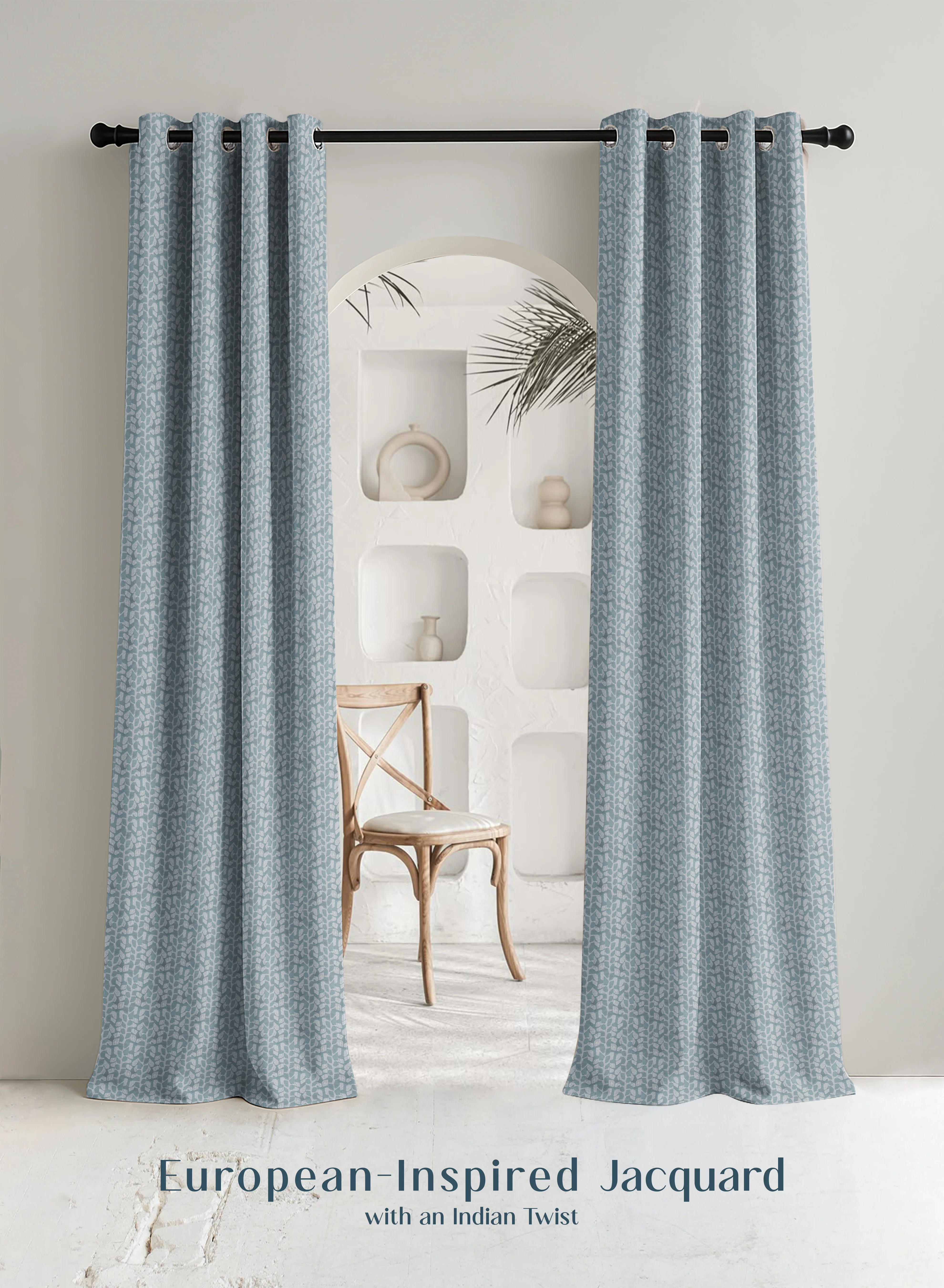 Optimized Eudora Jacquard Room Darkening Curtains Pebble Jacquard Weave Twilight Aqua Set of 2 Fully CustomizableThe Guide to Measuring and Choosing Curtains Exceptional