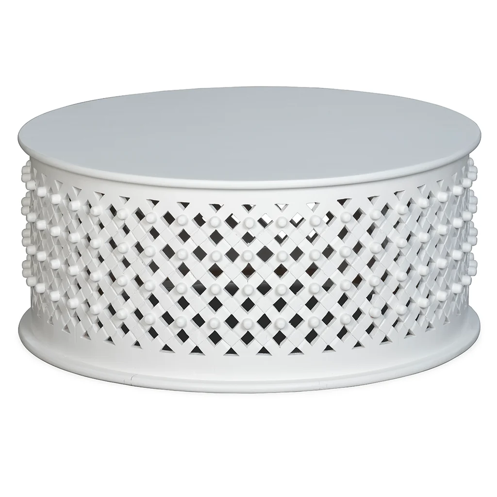 Official Satara Coffee Table White Organic