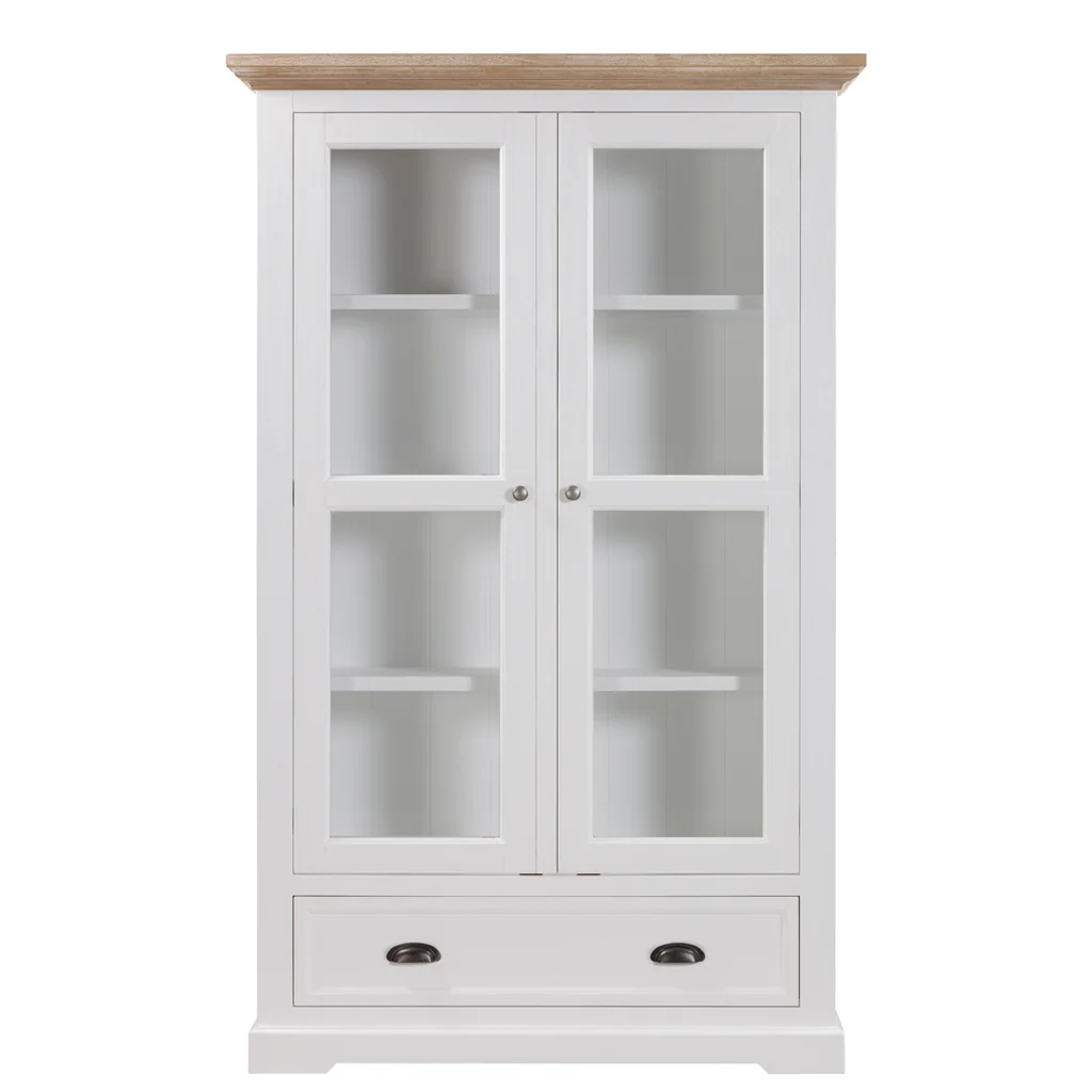 Flexible Paddington 2 Door Display Cabinet White Convenient