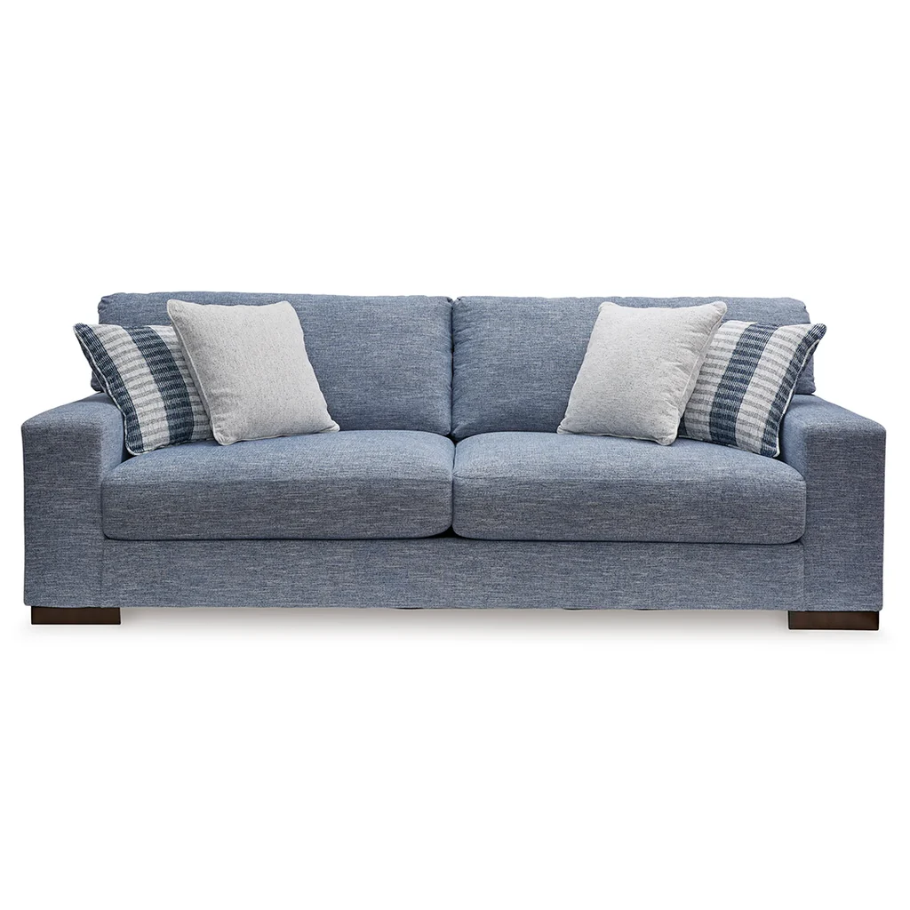 Organic Angelina 3 Seater Sofa Denim Consistent