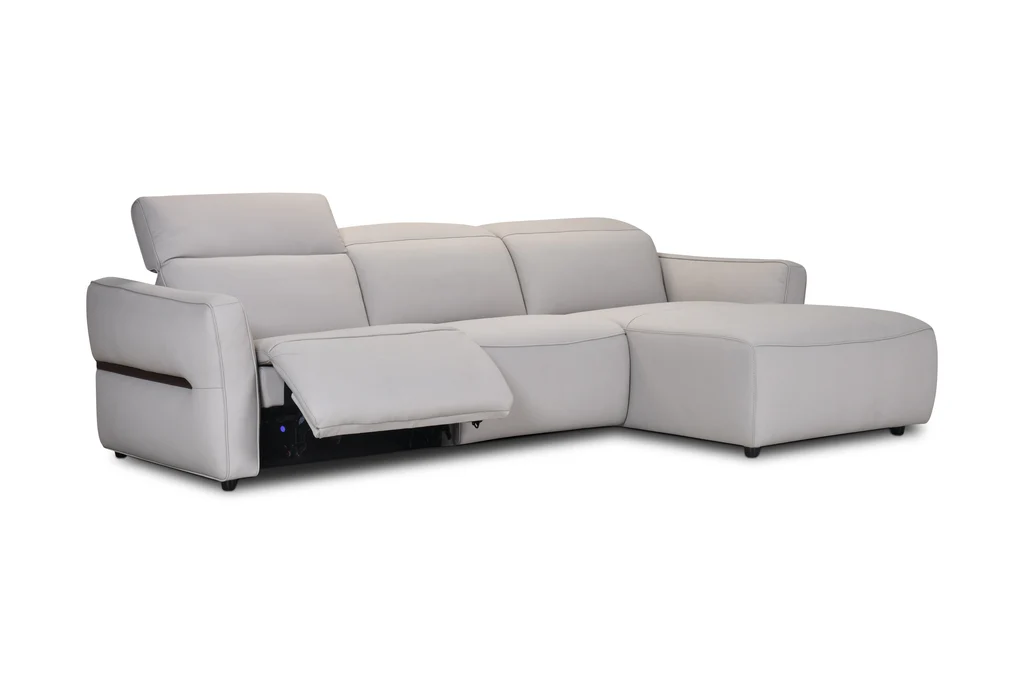 Elite Bermuda Leather Electric Chaise Lounge Top-Quality