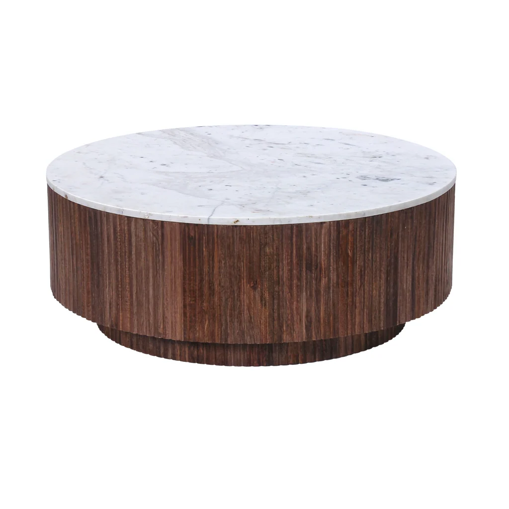 Soft Bianco Marble Top Coffee Table Powerful