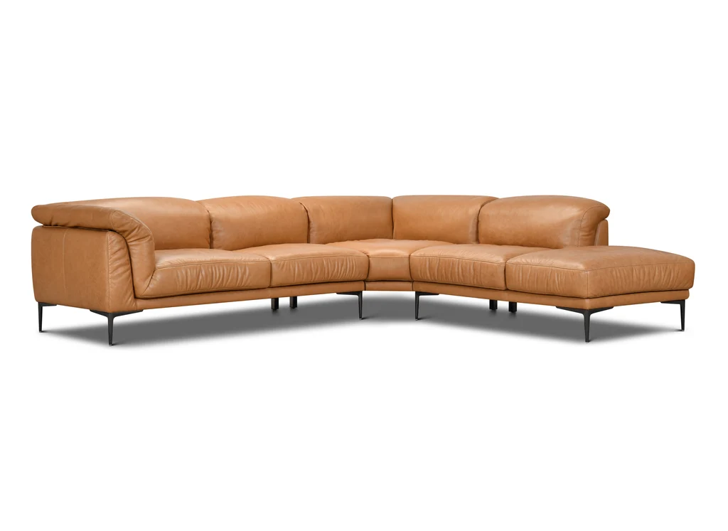 Stylish Trivoli Leather Corner Lounge Traditional
