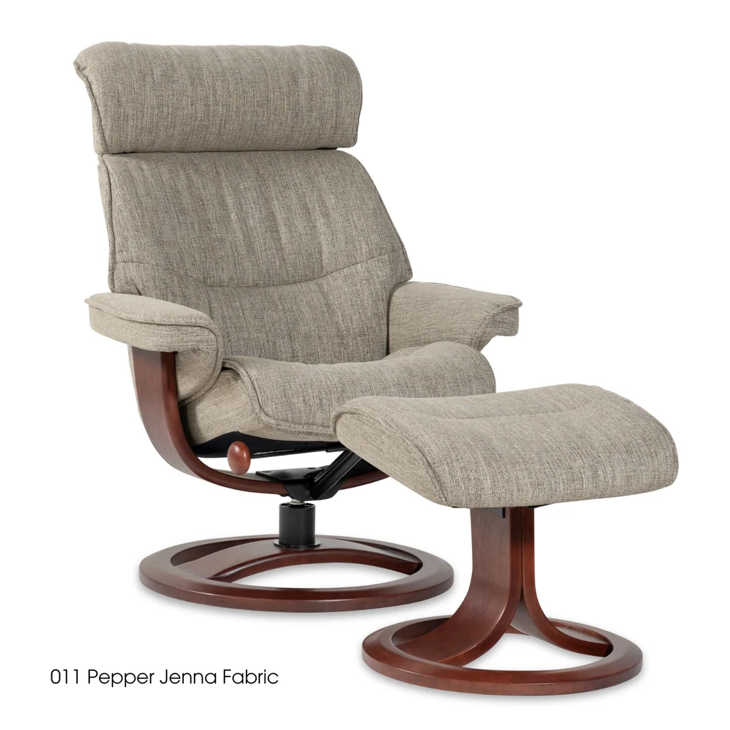 Traditional IMG Nordic 93 Chair with Footstool Fabric Eco-Friendly