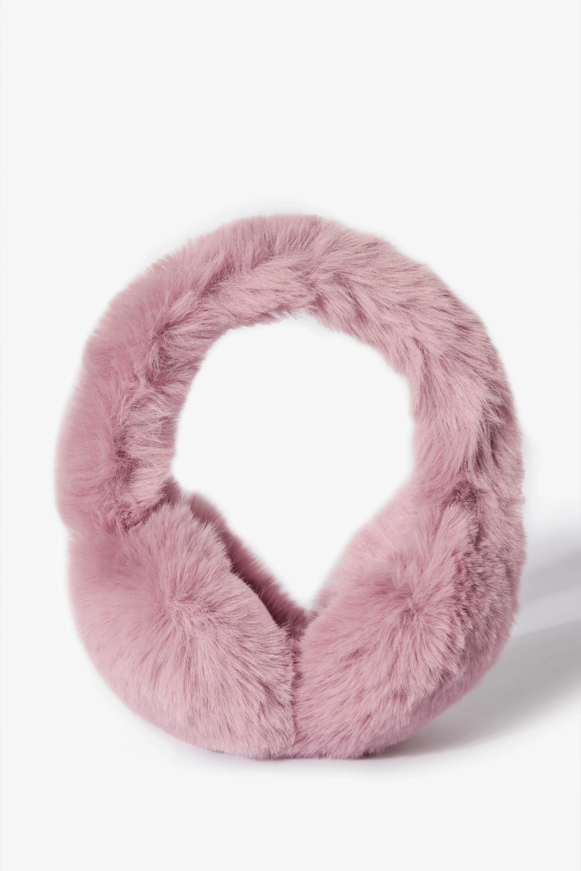 Innovative Faux-Fur Earmuffs in Powder Pink Breathable