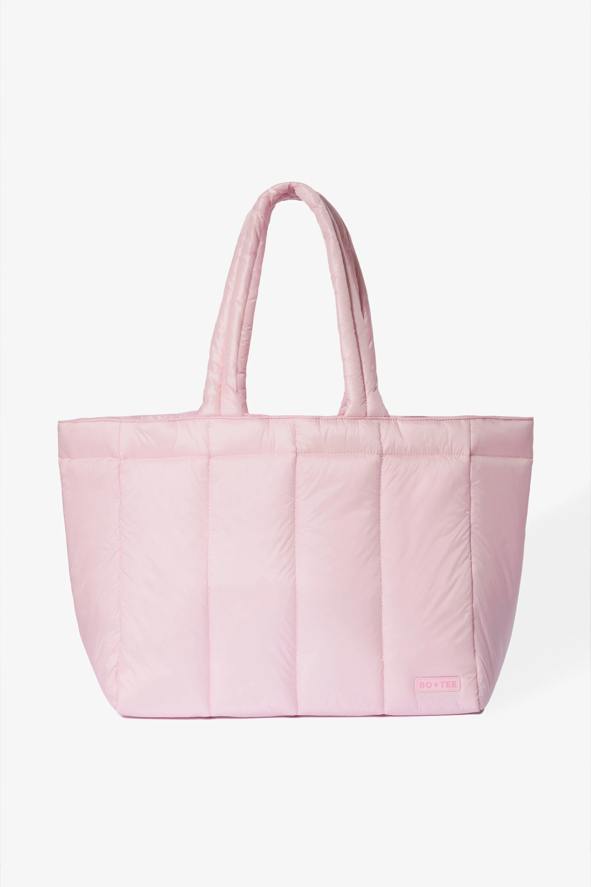 Carefully Designed Waterproof Puffer Tote Bag in Powder Pink Healthy