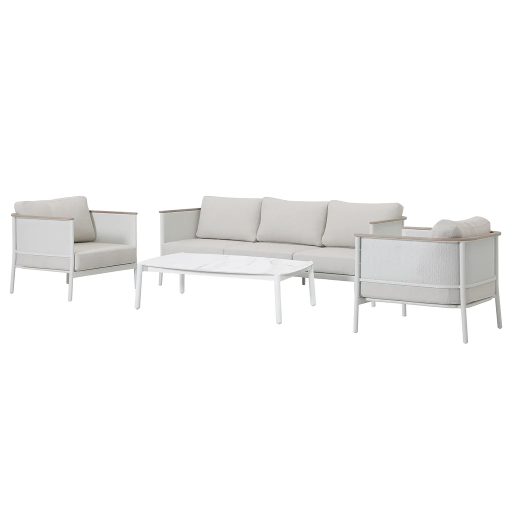 Dependable Miami Outdoor 4 Piece Lounge Set Safe