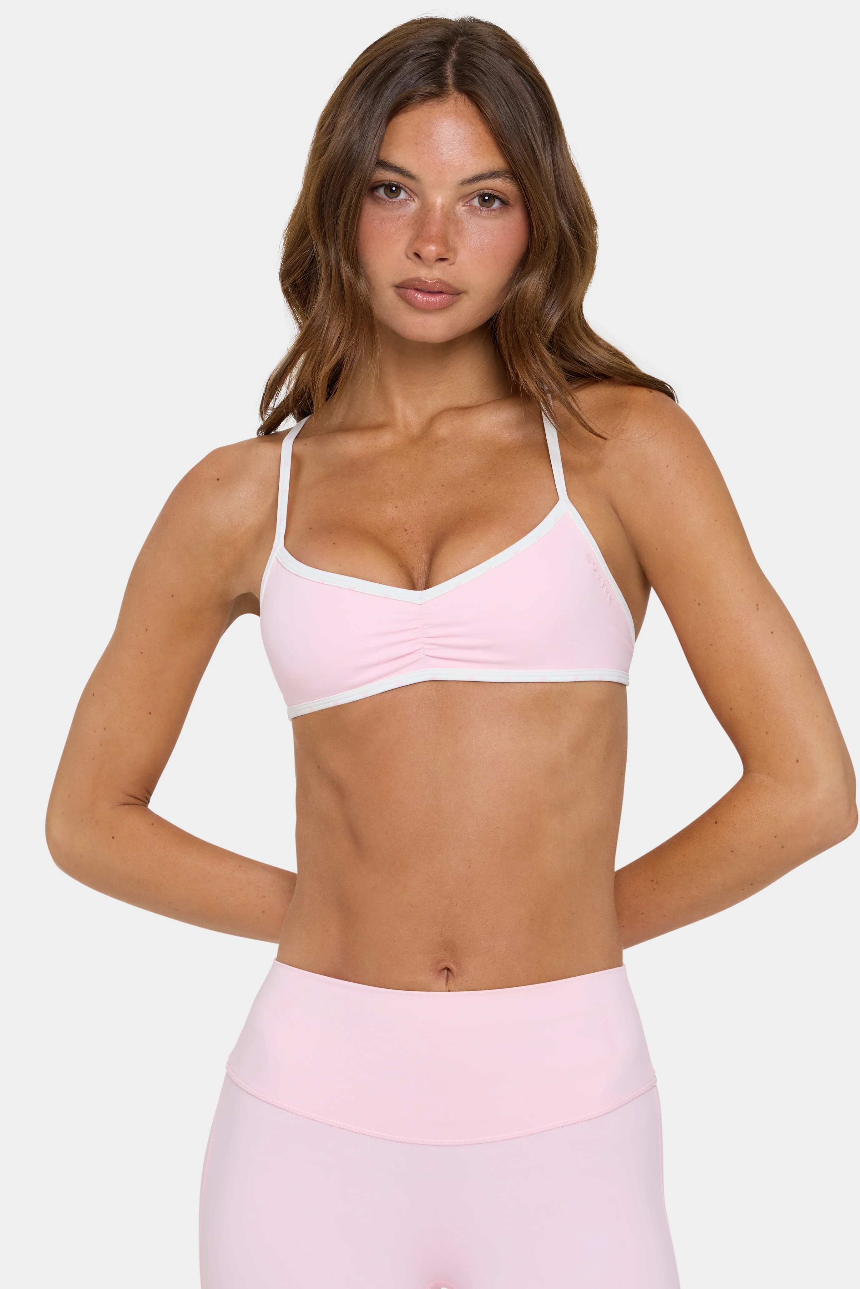 Easy-to-Use Soft Active Low-Impact Sports Bra in Sorbet Environmentally Friendly