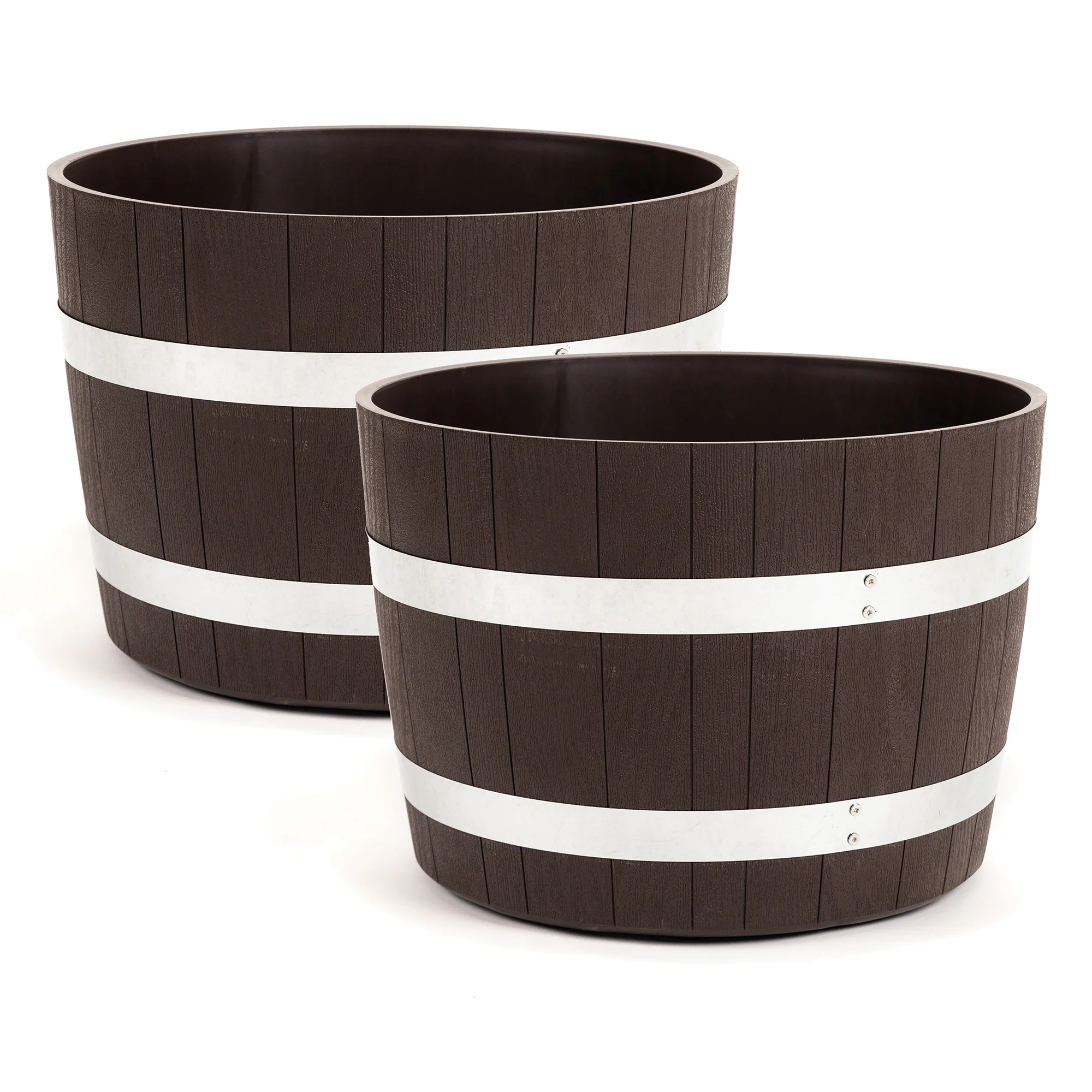 Contemporary 18 inch Better Barrel Planter 2 Pack American ExpressApple PayDiners ClubDiscoverGoogle PayMastercardShop PayVisa Exclusive