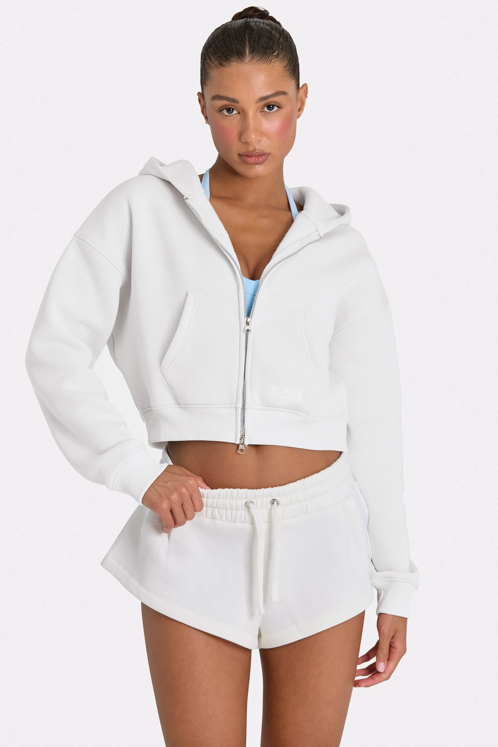 Traditional Oversized Zip-Up Hoodie in Coconut Environmentally Friendly
