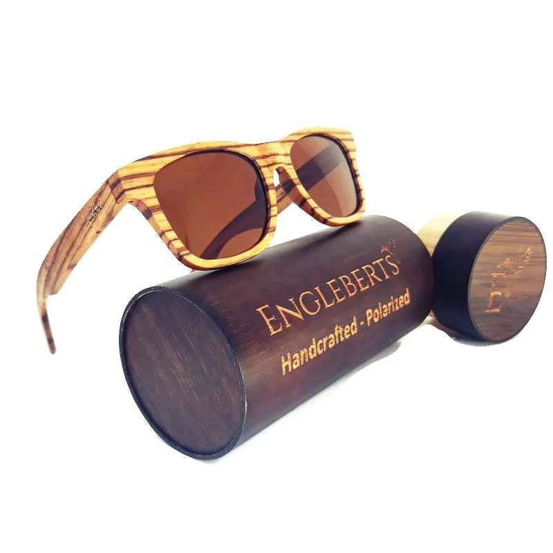 Lightweight Engleberts Zebrawood Sunglasses Reliable
