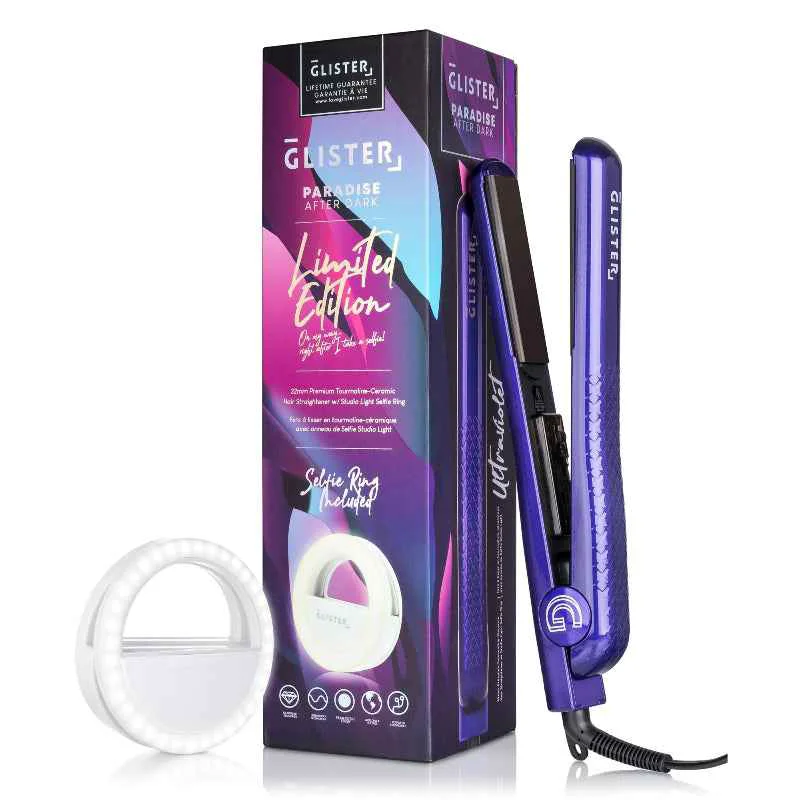 Refined Glister Paradise Limited Edition Glow Flat Iron Expertly Made