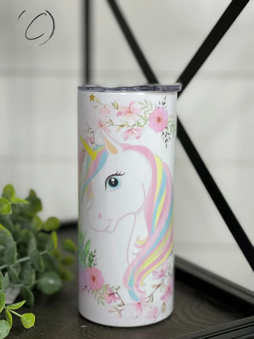Enhanced Unicorn Rainbow Tumbler Prestigious