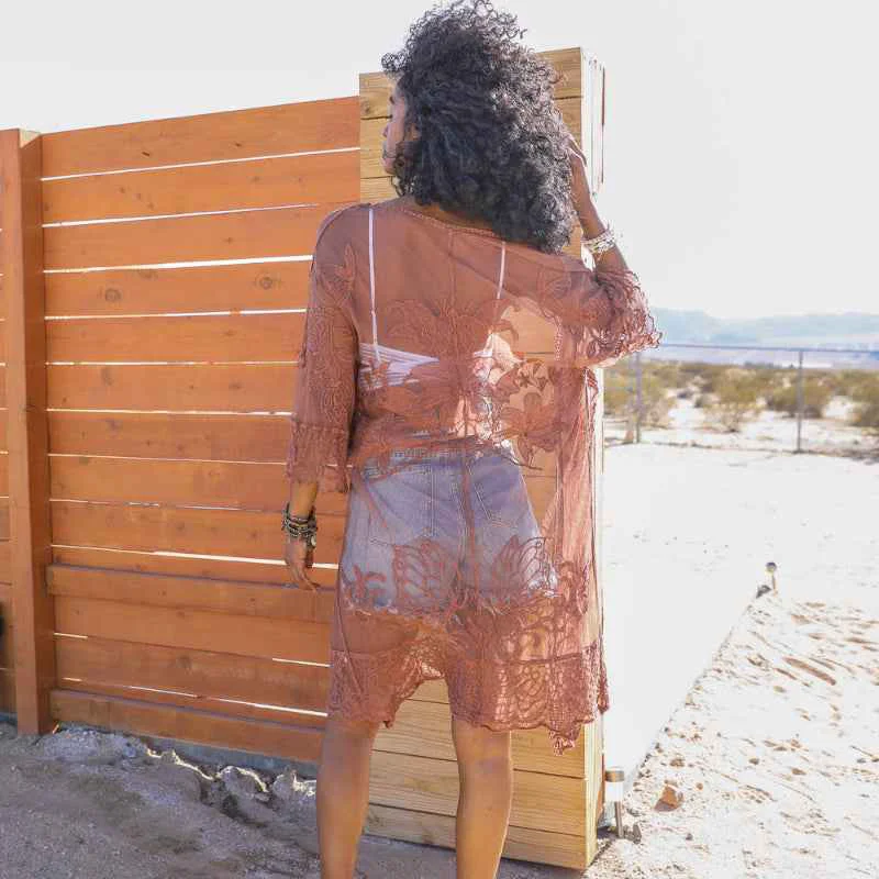 Reliable See-Through Kimono Selected