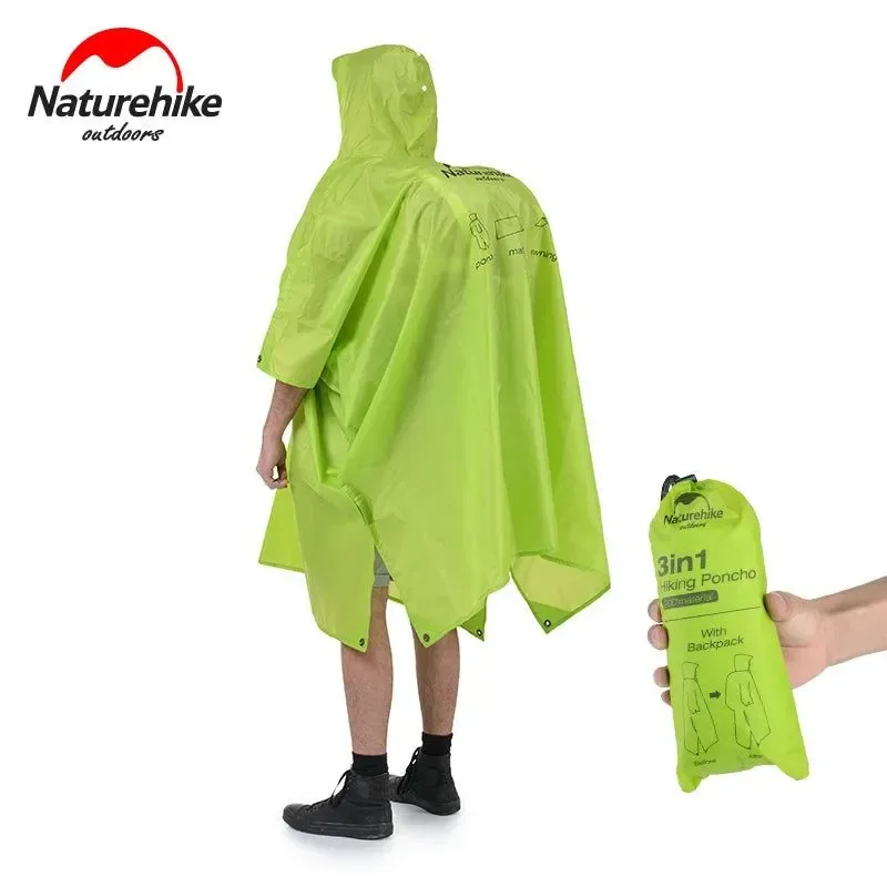 Specialty 3-in-1 Poncho Triad Groundsheet Awning and Raincoat - Outdoor Raincoat for Mountaineering and Walking High-End