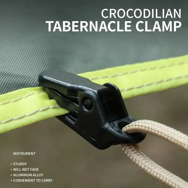 Effective Outdoor Tarpaulin Clips - Camping Awning Wind Rope Clamps 10Pcs Efficient