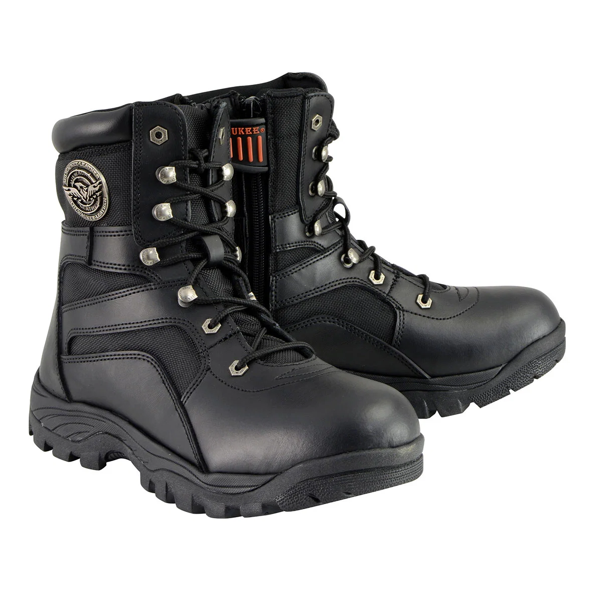 Trusted Milwaukee Leather MBM9105 Men's 9-Inch Black Leather Swat Style-Tactical Lace-Up Motorcycle Biker Boots Outstanding